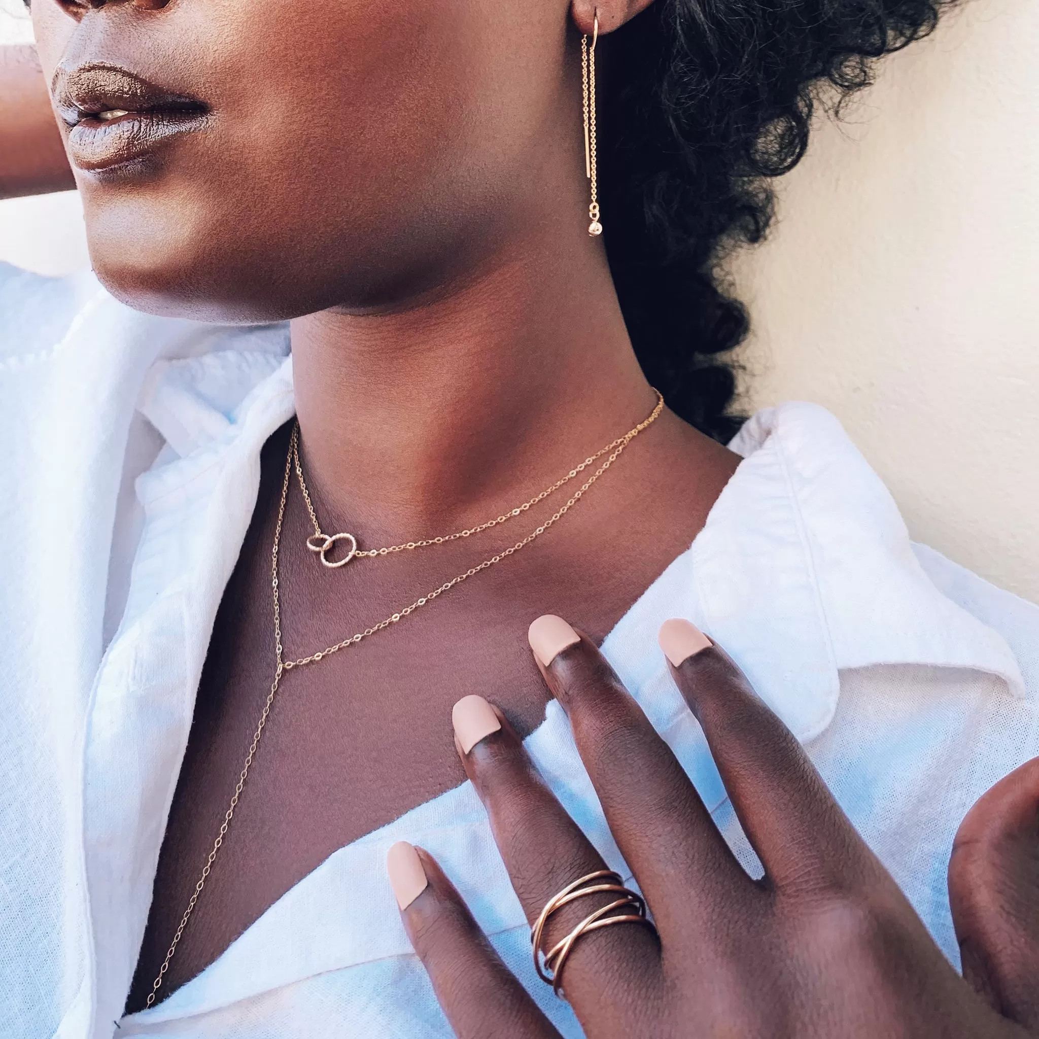 Ella Linked Ring Necklace