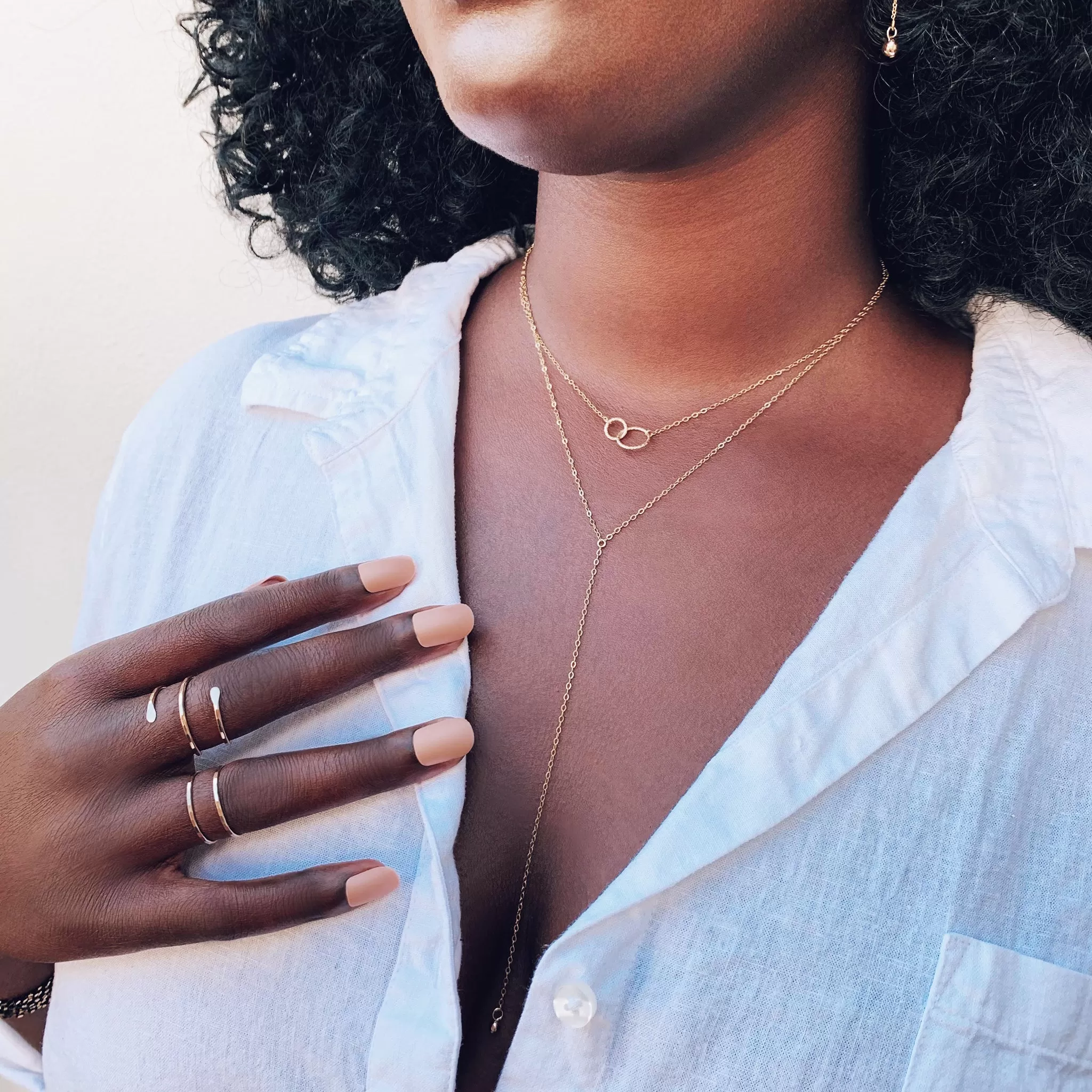 Ella Linked Ring Necklace