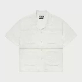 Embroidered Vacation Shirt (White)