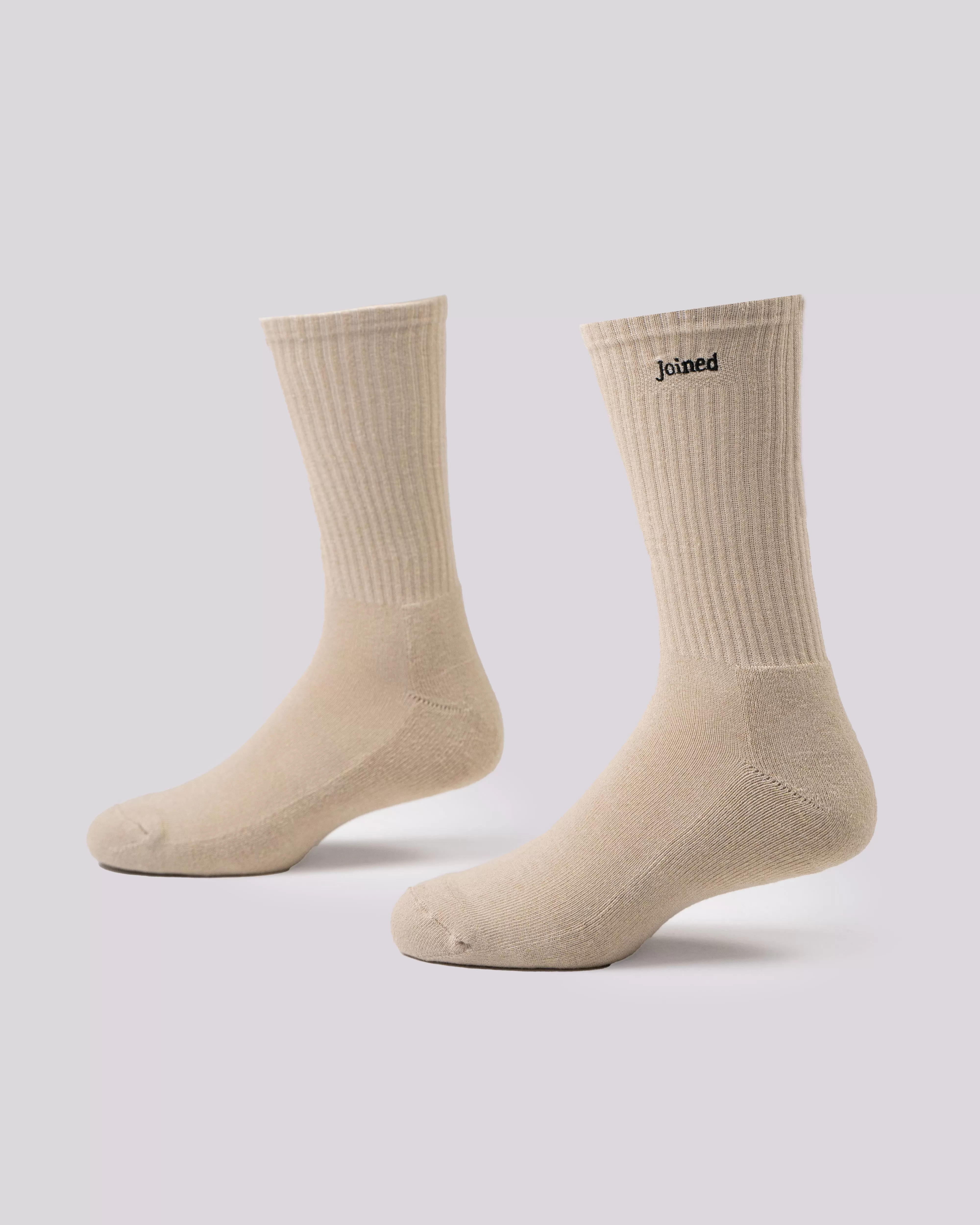 Embroidery Font Crew Socks