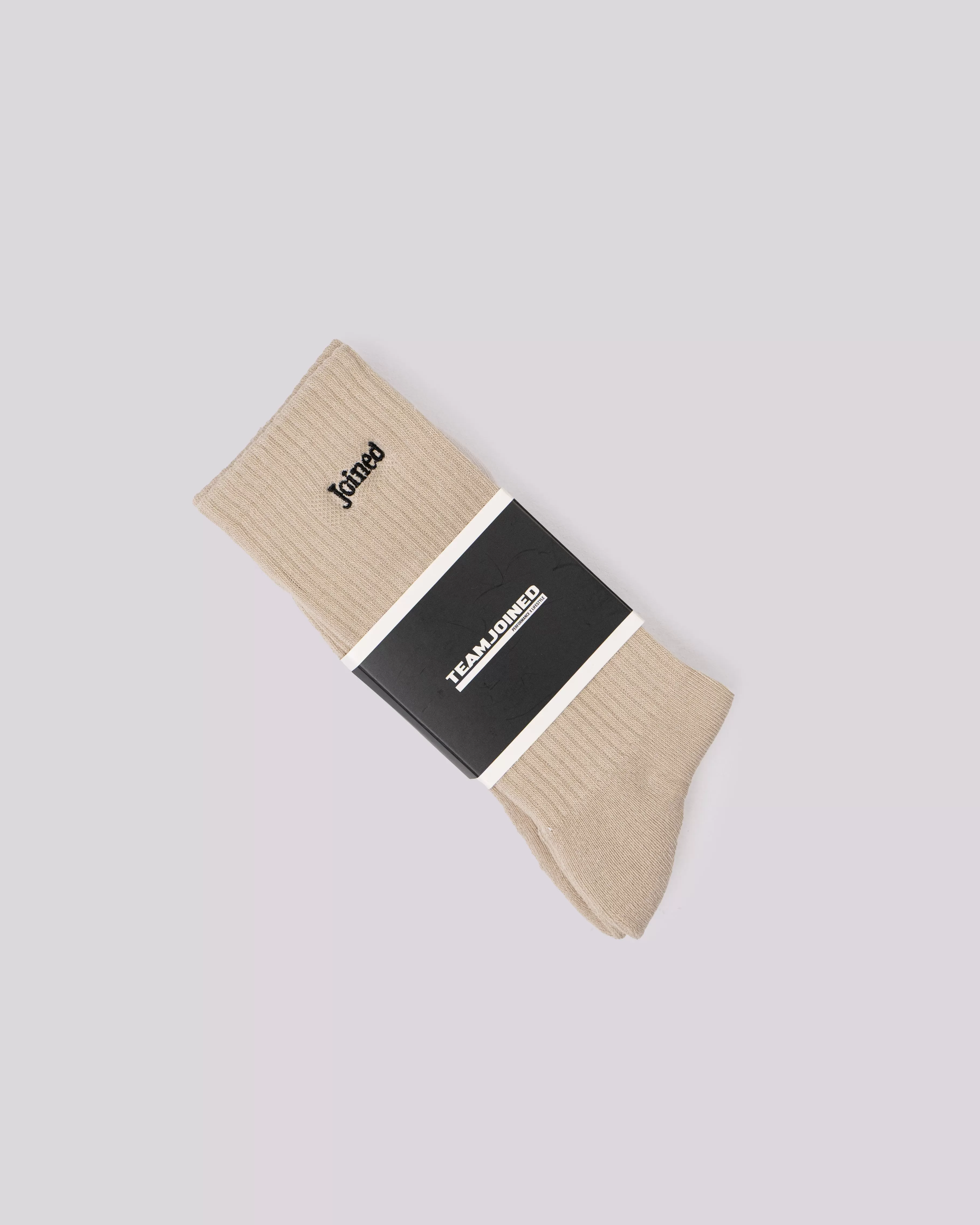 Embroidery Font Crew Socks