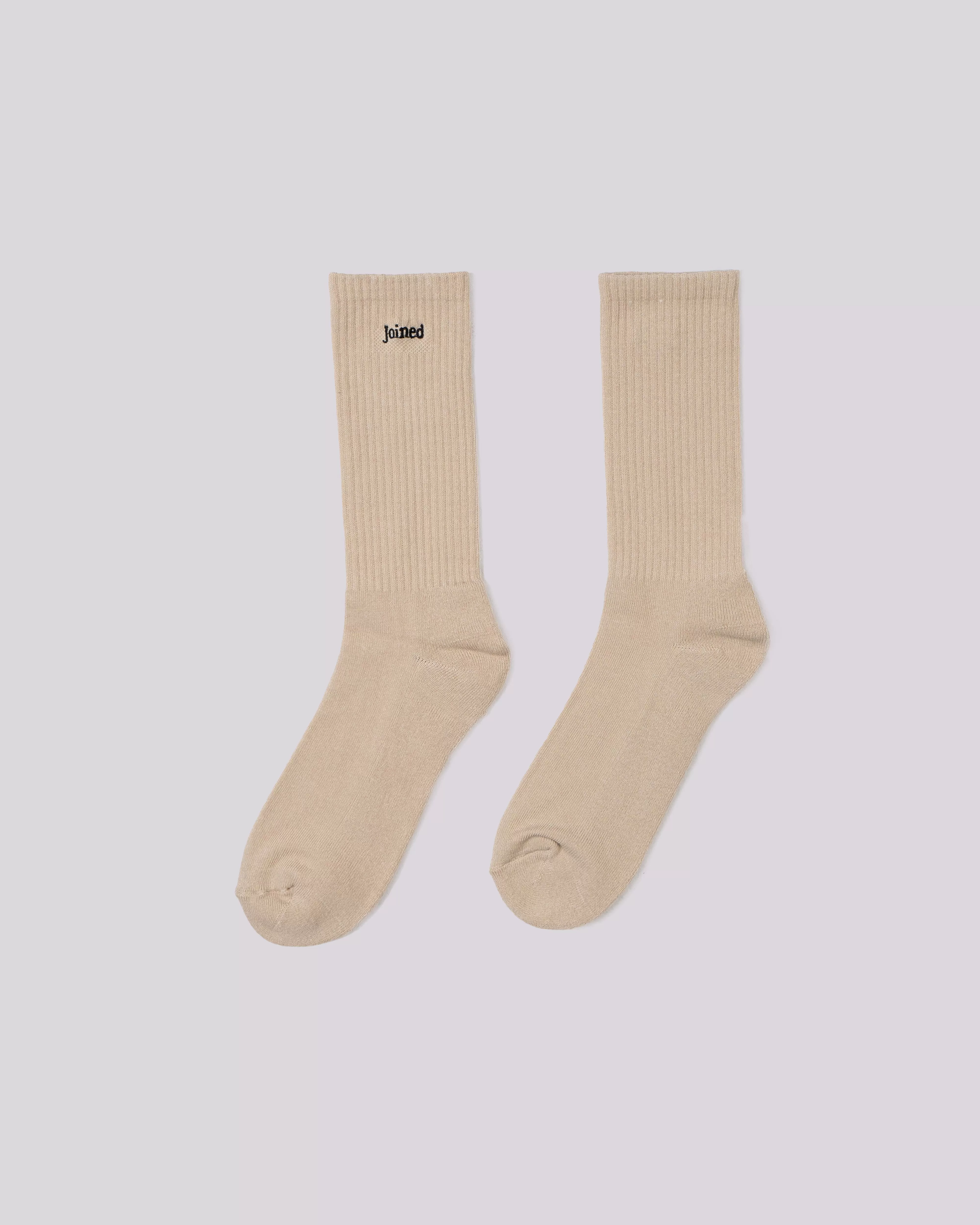 Embroidery Font Crew Socks