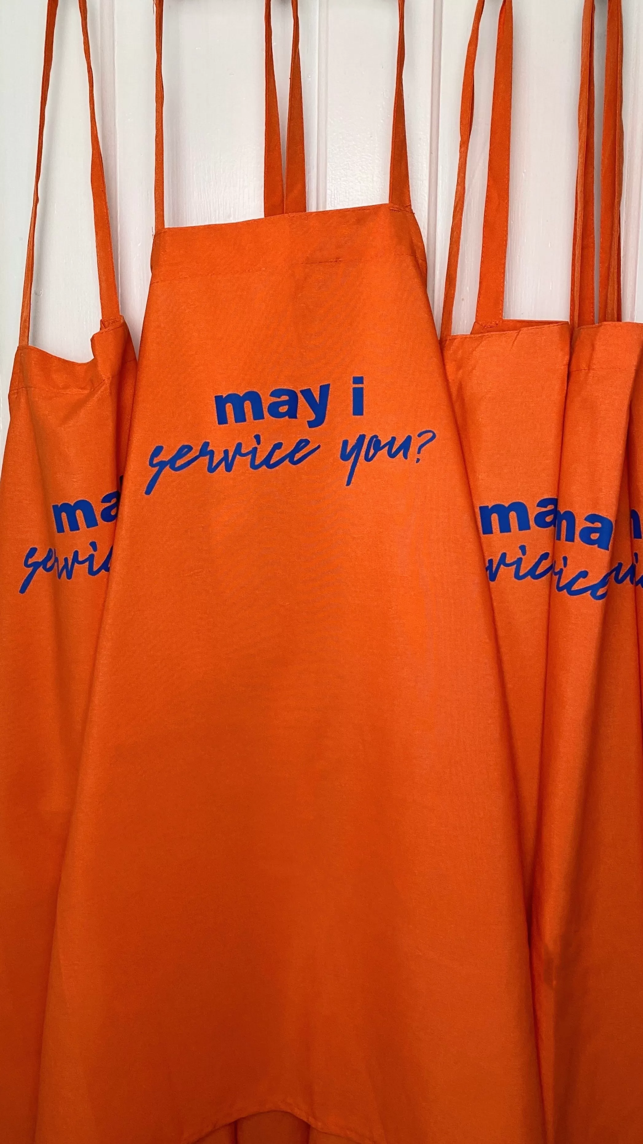 Empire Records May I Service You Apron - Orange