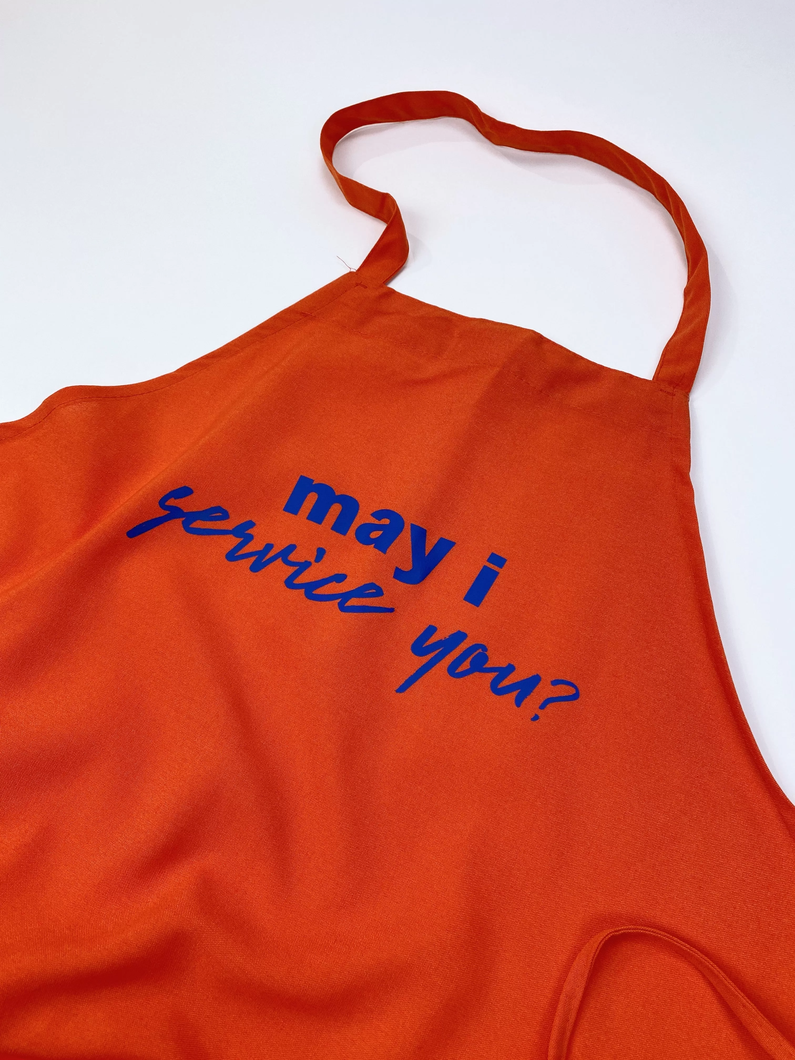 Empire Records May I Service You Apron - Orange