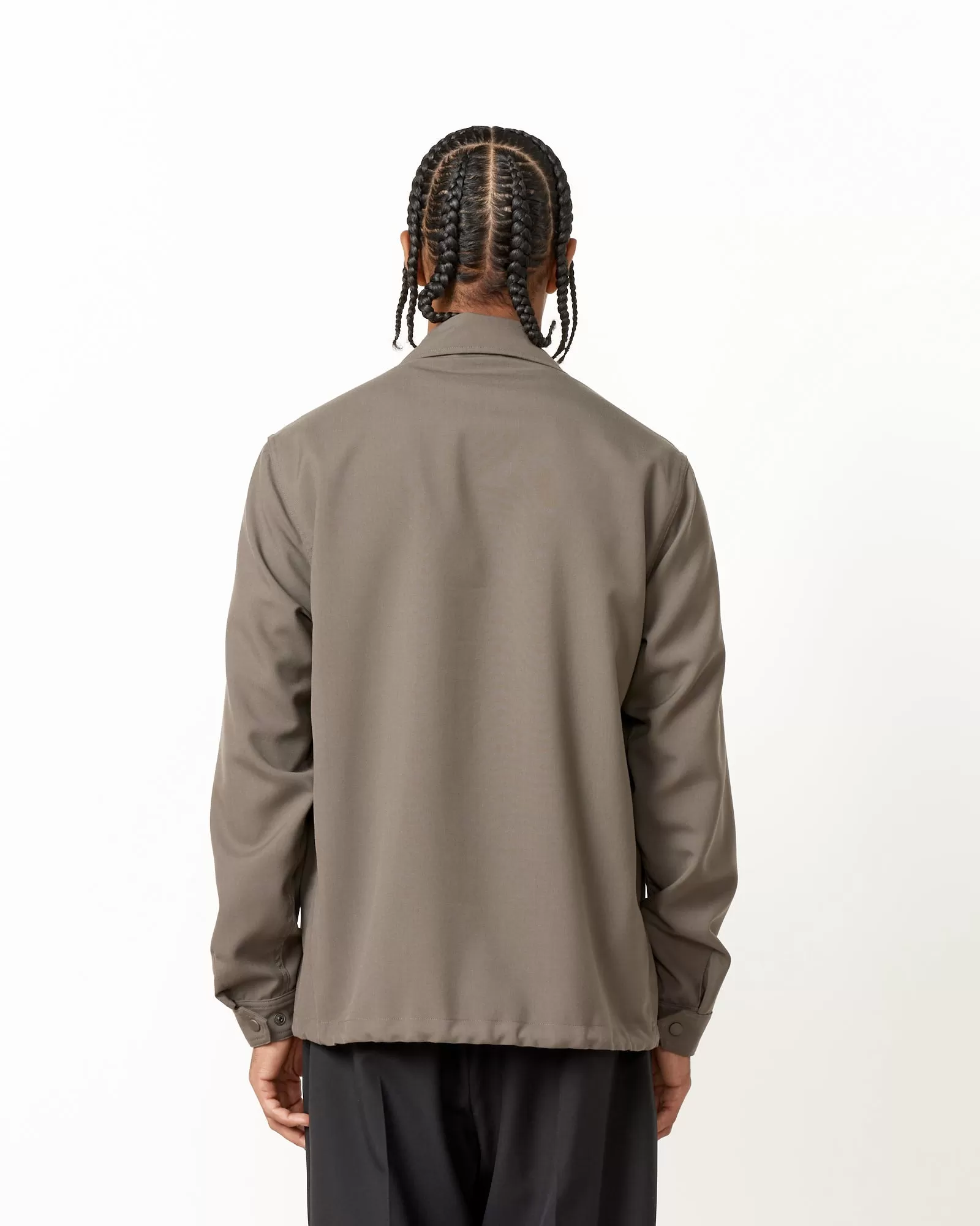 Forum Jacket in Tropical Wool Flat Grey