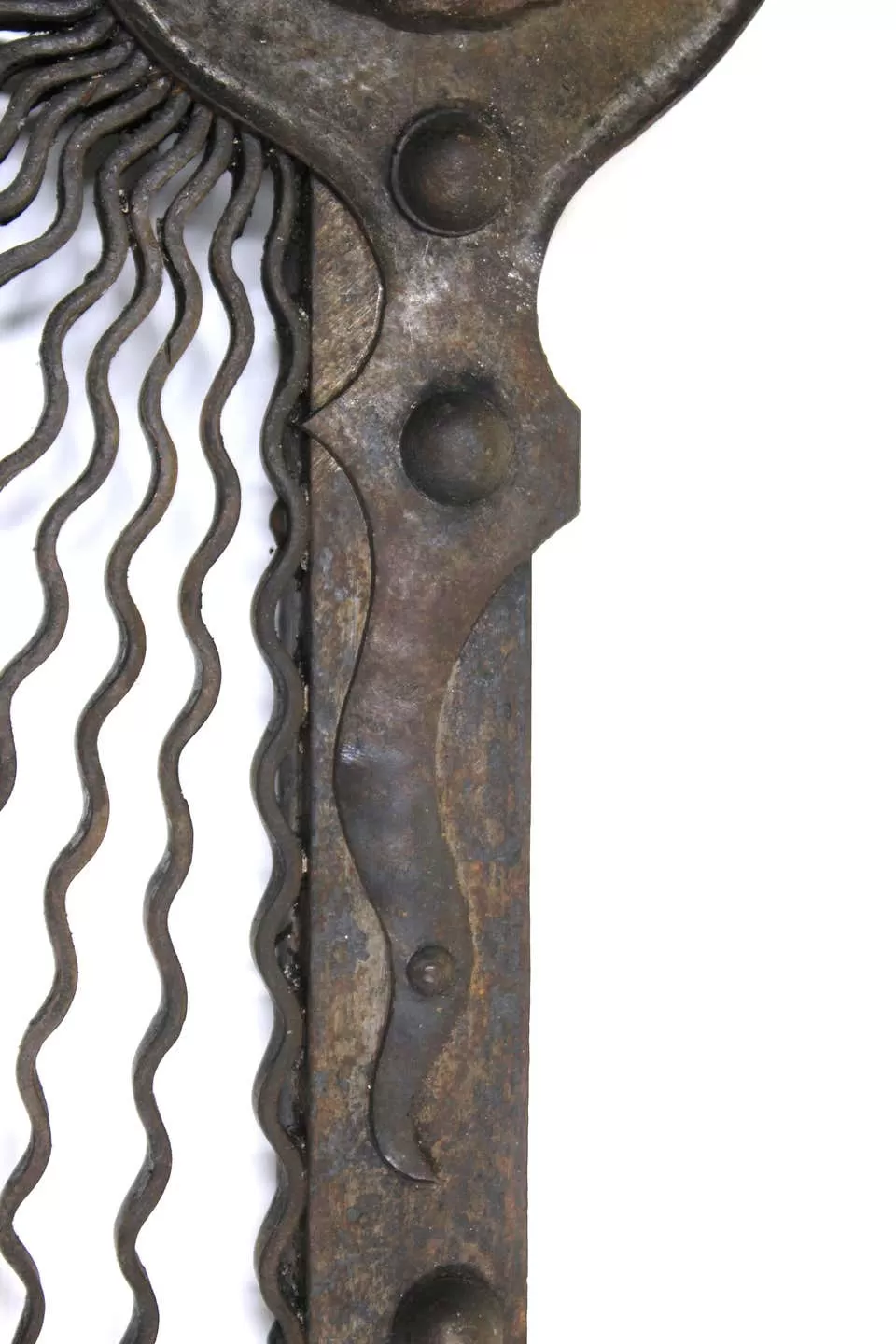 German Aesthetic Movement Fireplace Surround In Hand-Wrought Iron