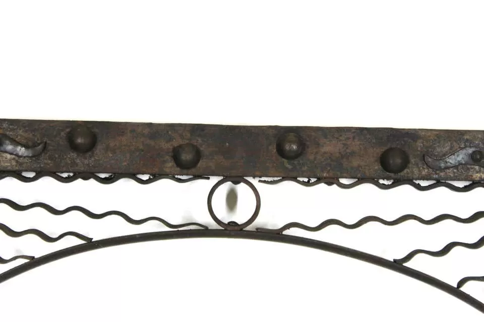 German Aesthetic Movement Fireplace Surround In Hand-Wrought Iron