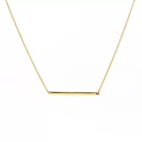 Gold Vermeil Bar Necklace