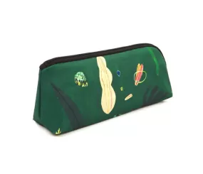 Green Island Graphic Pencil Cases Stationery Zipper School 19cm Office Cosmetics Pouches Artists Designer Prints Gifts Bags Purses Students Inner Pocket