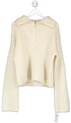 H&M Cream Alpaca Blend Over Size Jumper UK S