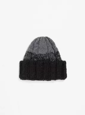 Hand Knit Fisherman Beanie Black