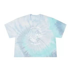 Heal the Planet Tie-Dye Crop Tee