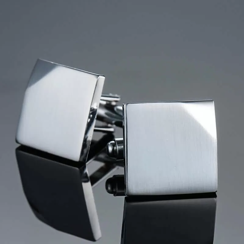 High Quality Laser Metal Swank Cufflinks