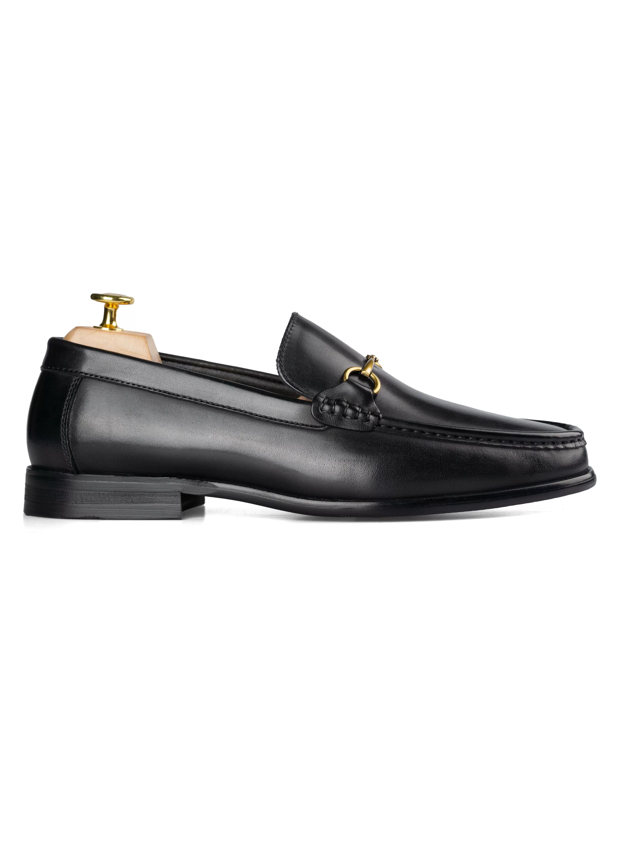 Horsebit Moccasin Loafer - Solid Black