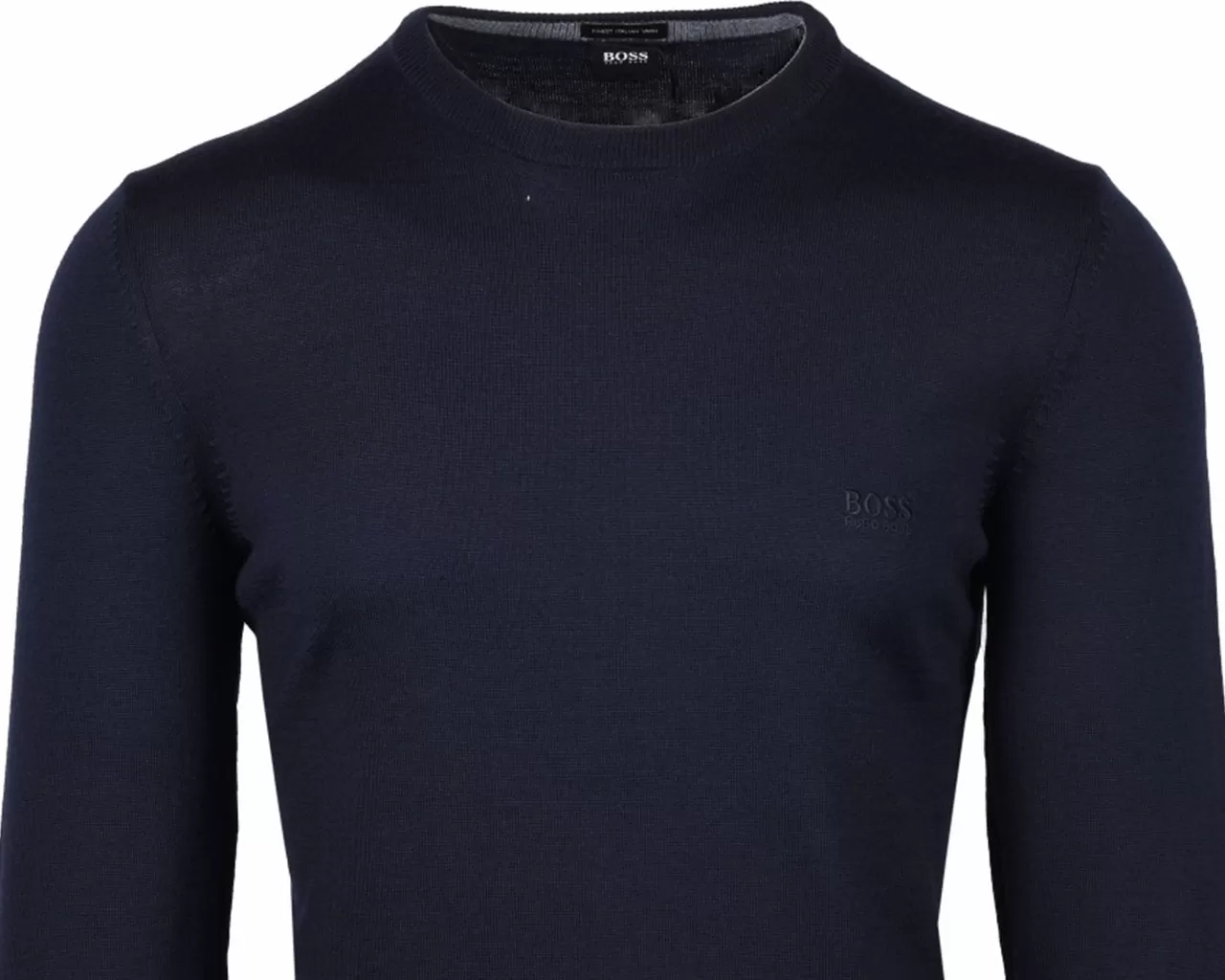 Hugo Boss Botto L 50435442 402 Virgin Wool Sweater Blue