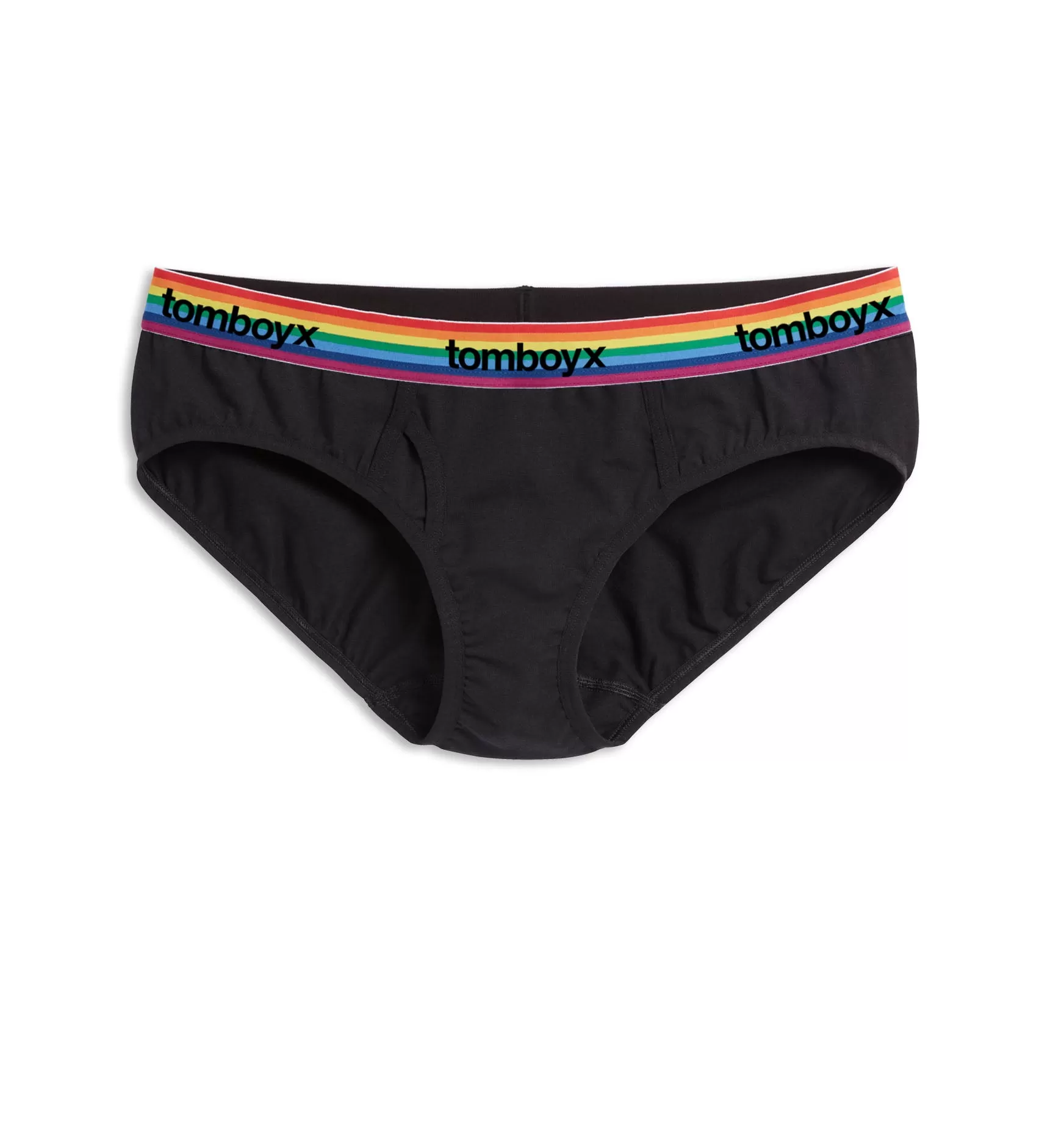 Iconic Briefs - Black Rainbow Logo