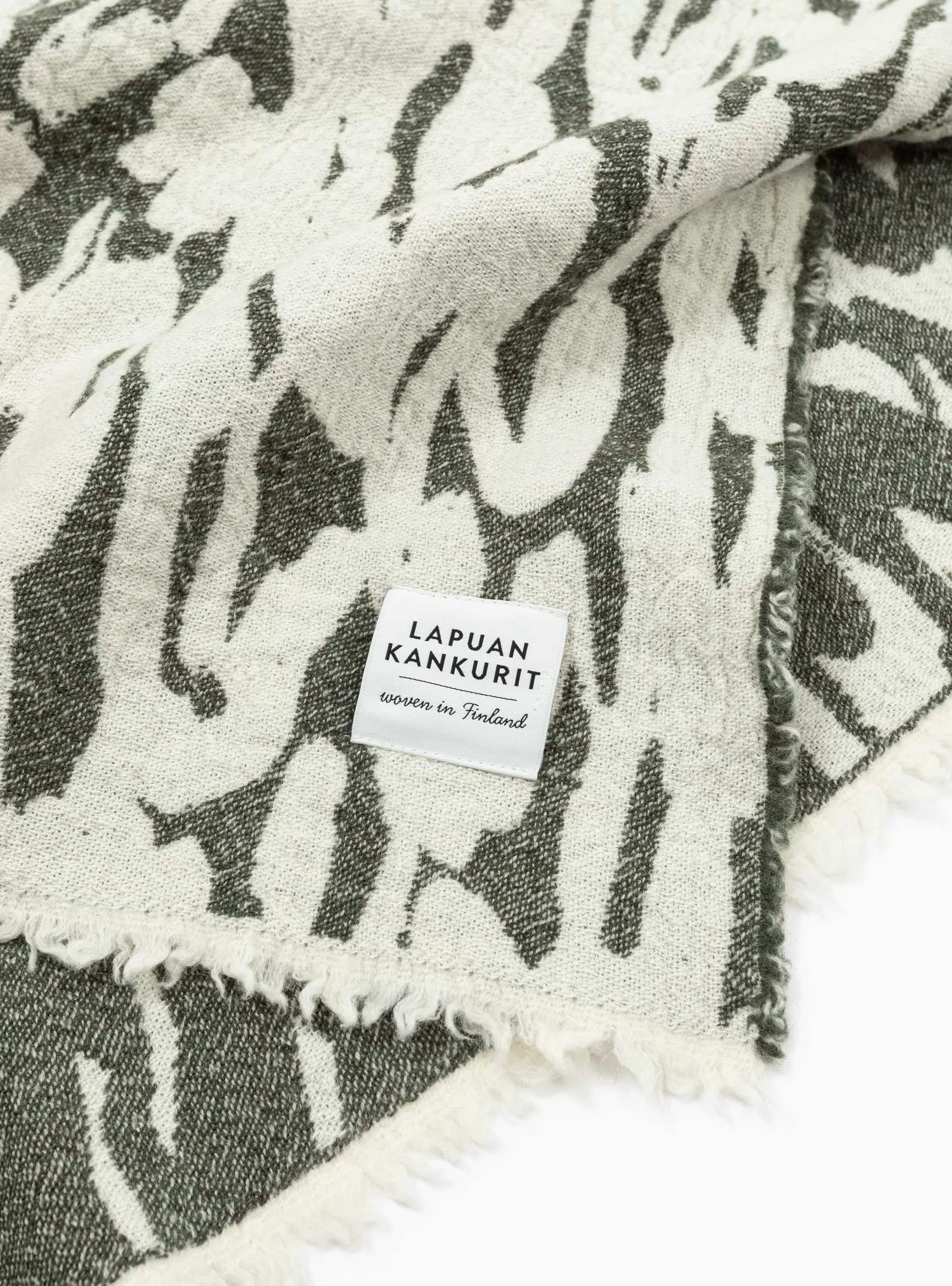 Jakala Blanket White & Green