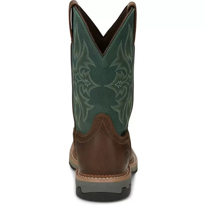 Justin Men's Bolt 11 Comp Toe WP Western Work Boot -Tan- SE4105