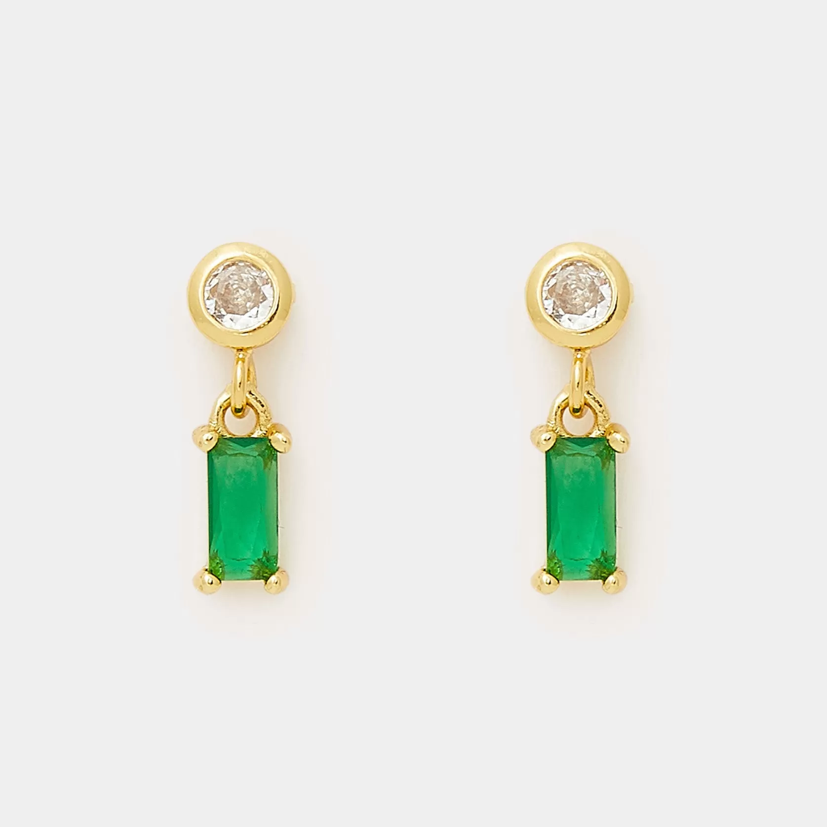 Katharyn Emerald Green Earrings