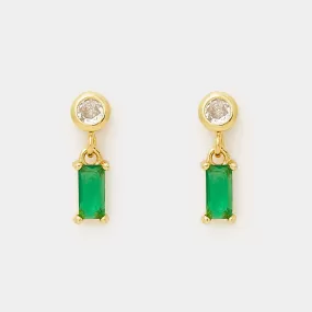 Katharyn Emerald Green Earrings