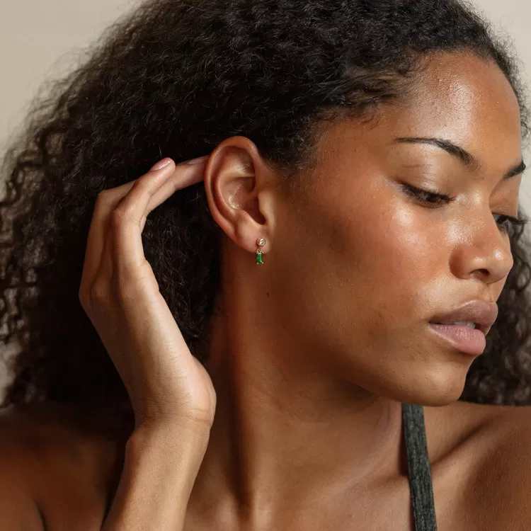 Katharyn Emerald Green Earrings