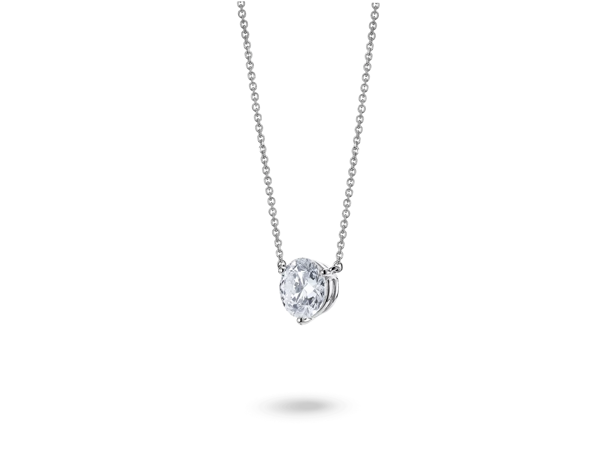 Lab-Grown Diamond 1ct. Round Brilliant Solitaire Pendant | White