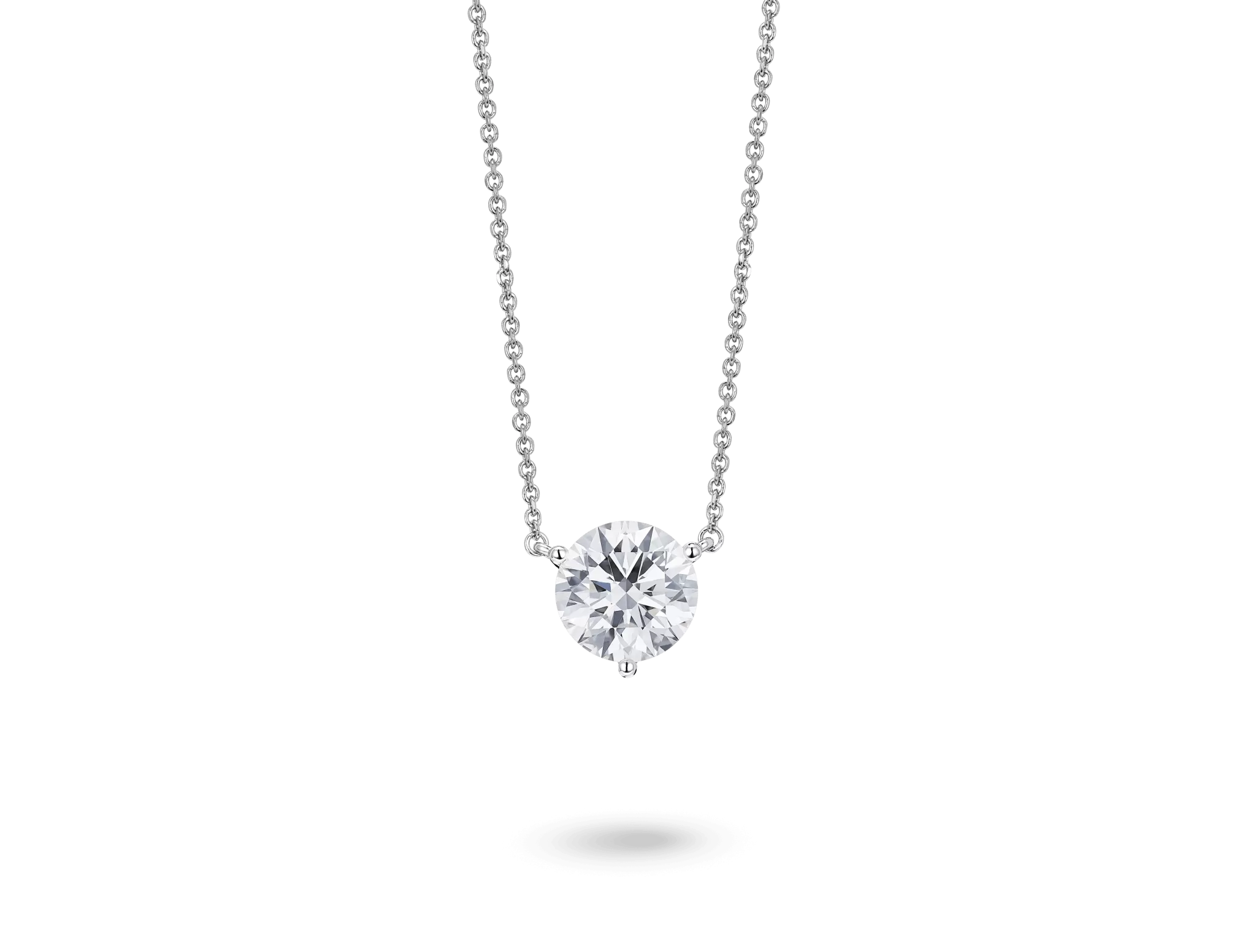 Lab-Grown Diamond 1ct. Round Brilliant Solitaire Pendant | White