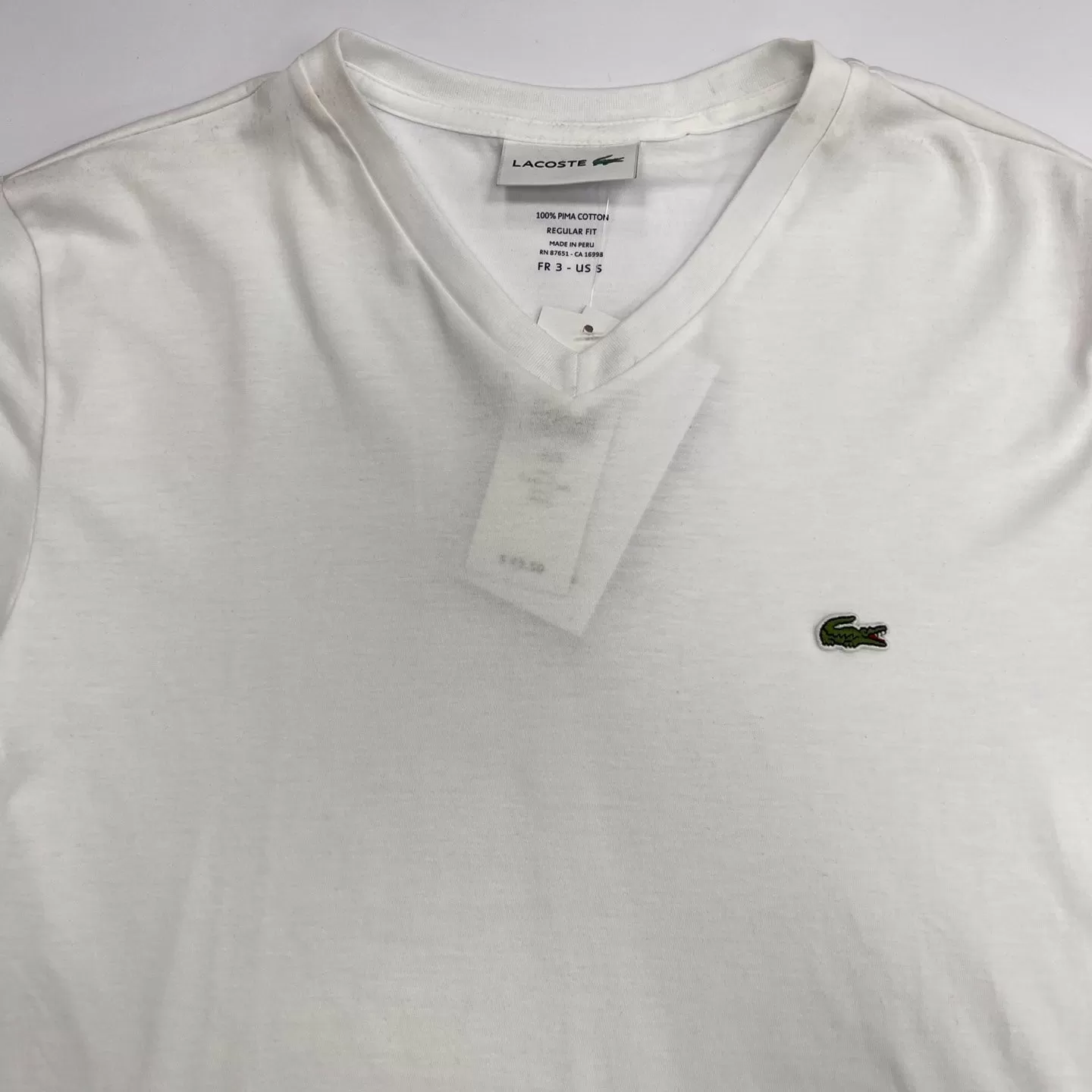 LACOSTE V-Neck Pima Cotton Jersey T-Shirt