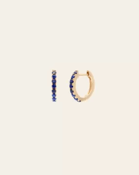 Lapis Huggie - 10k Solid Gold