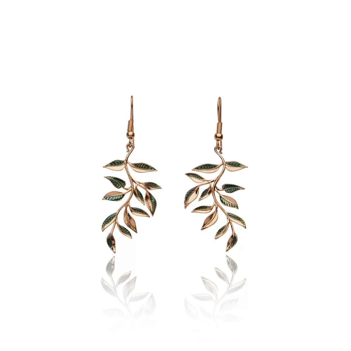 Leaf Drop Earrings: William Morris Inspired Vintage Leaf Drop Earrings