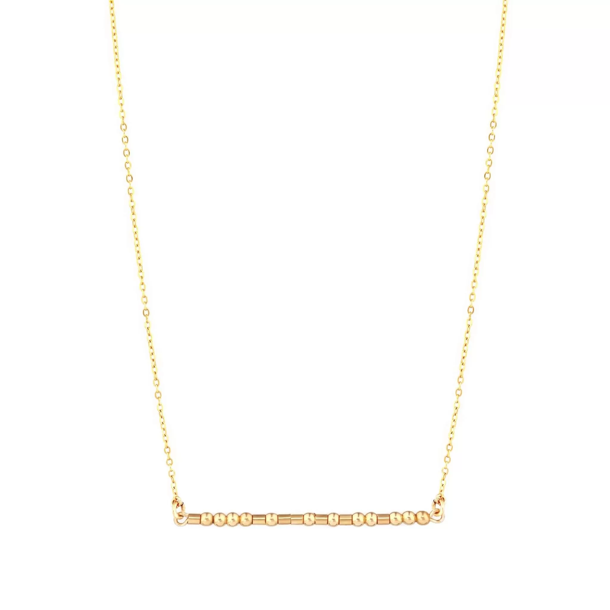 LIFE IS BETTER WITH A SISTER - MORSE CODE NECKLACE