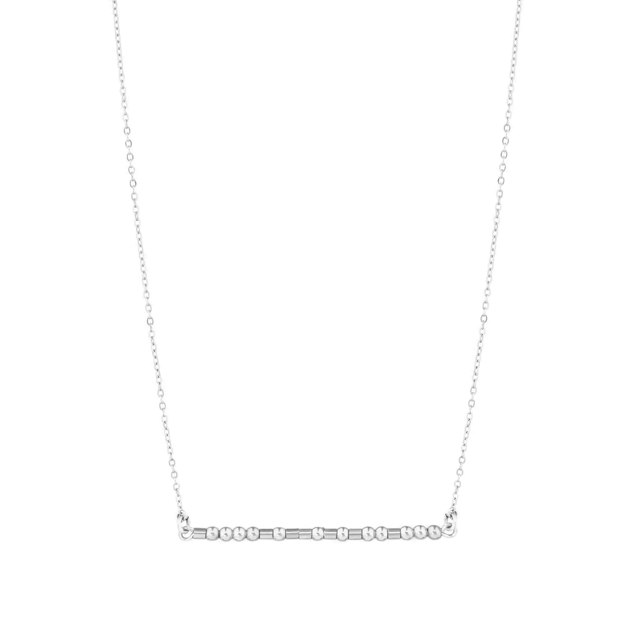 LIFE IS BETTER WITH A SISTER - MORSE CODE NECKLACE