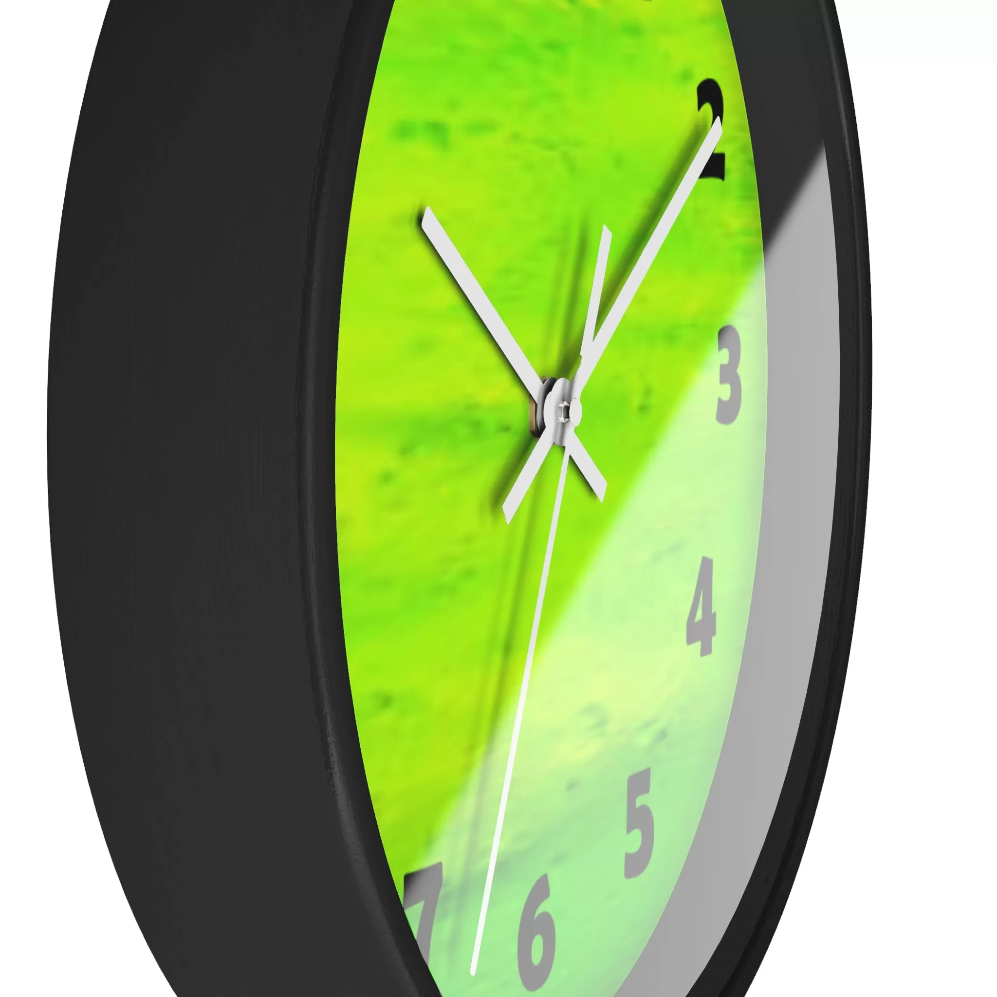 Lime Green Color Wall Clock