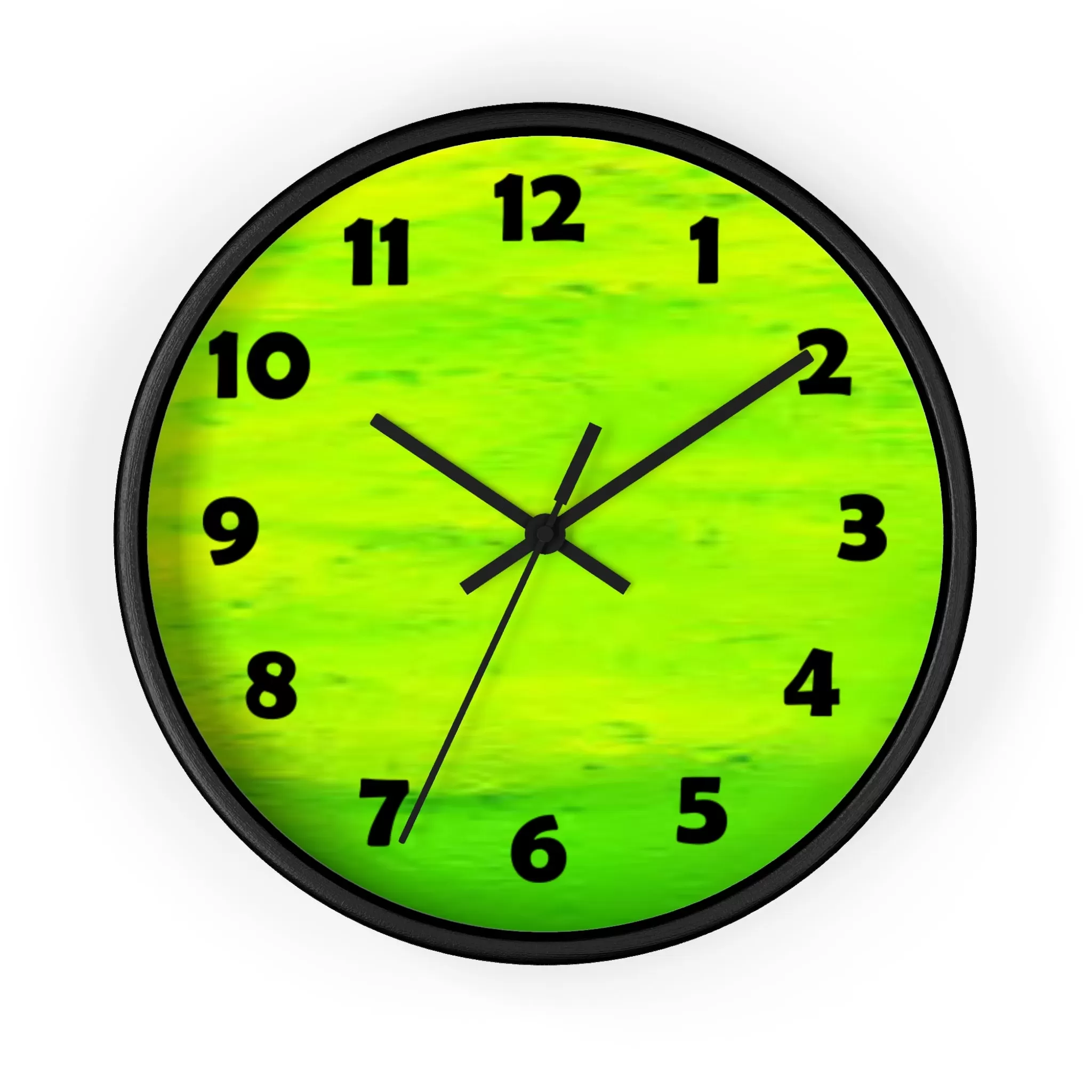 Lime Green Color Wall Clock