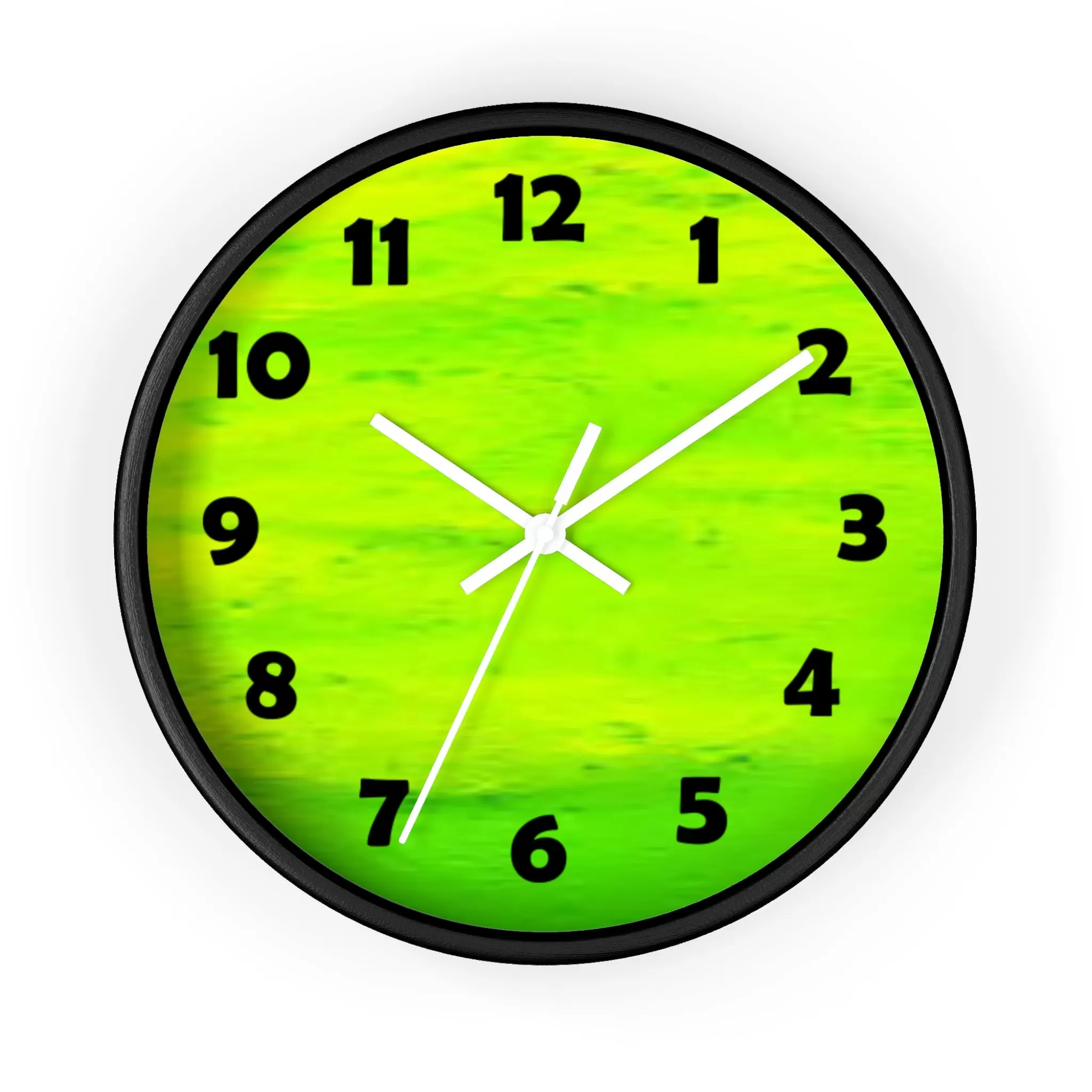 Lime Green Color Wall Clock