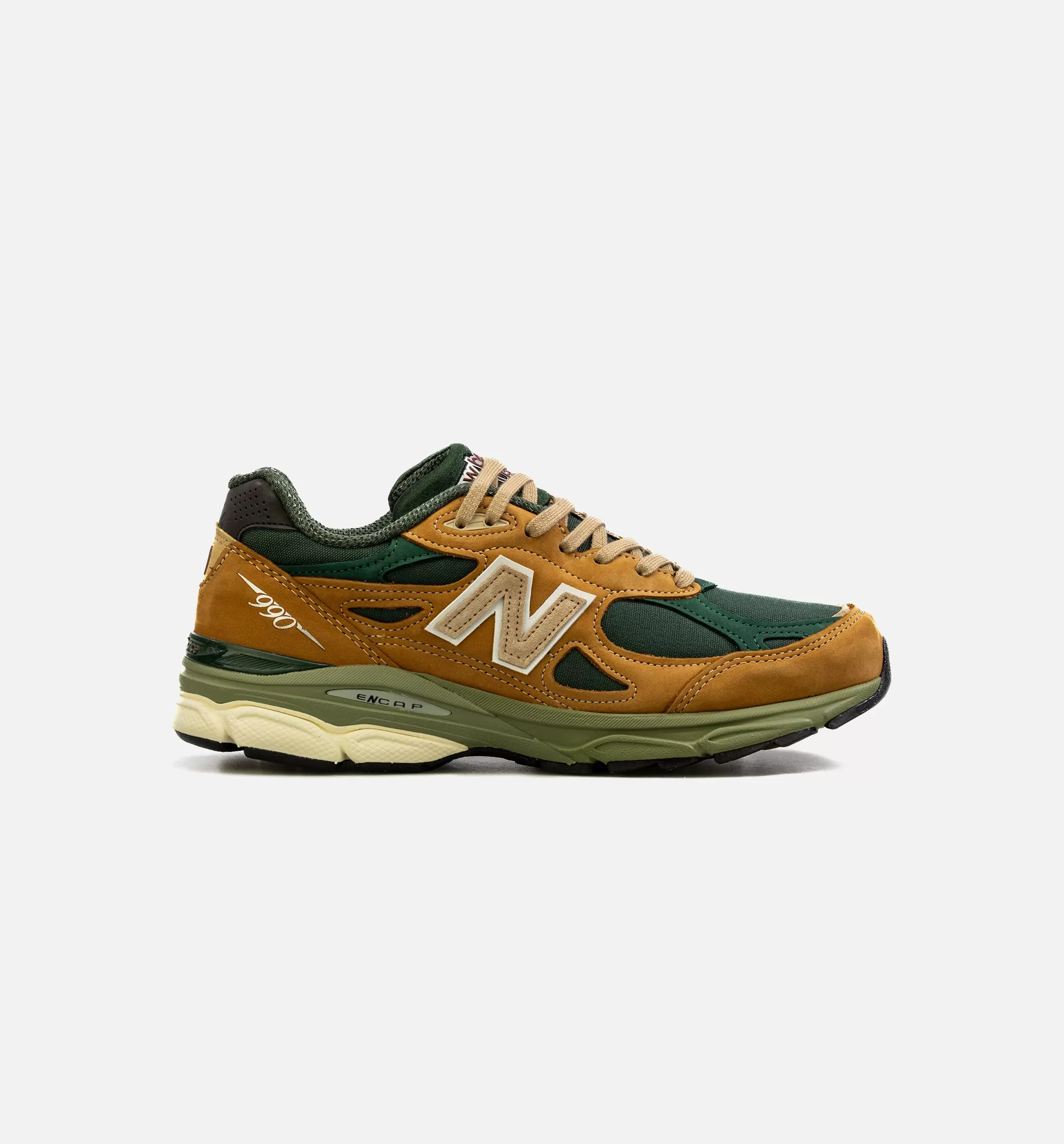 Made in USA 990v3 Mens Lifestyle Shoe - Brown/Green