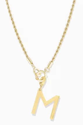 Mara Rope Chain   Initial Charm Bundle