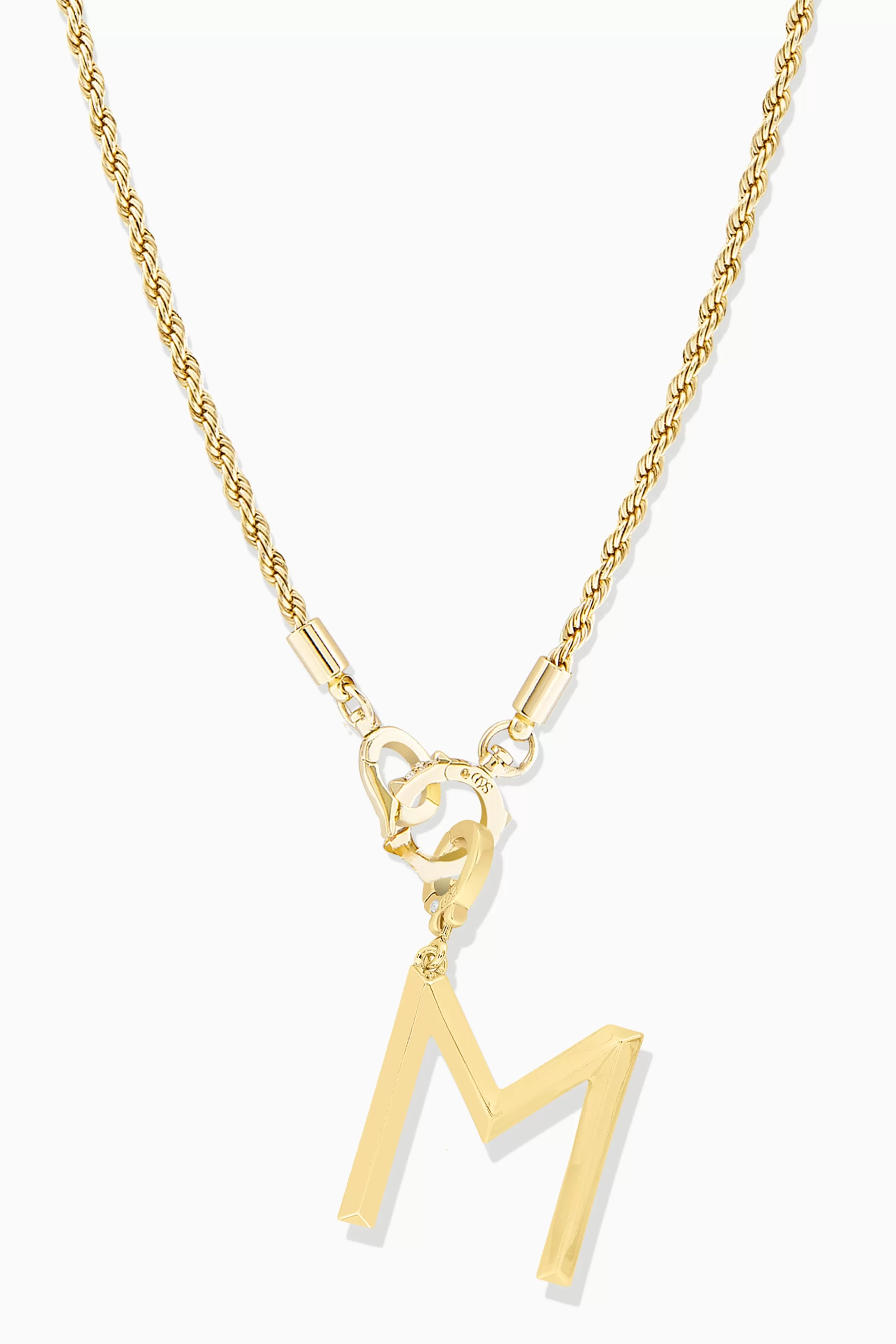 Mara Rope Chain   Initial Charm Bundle