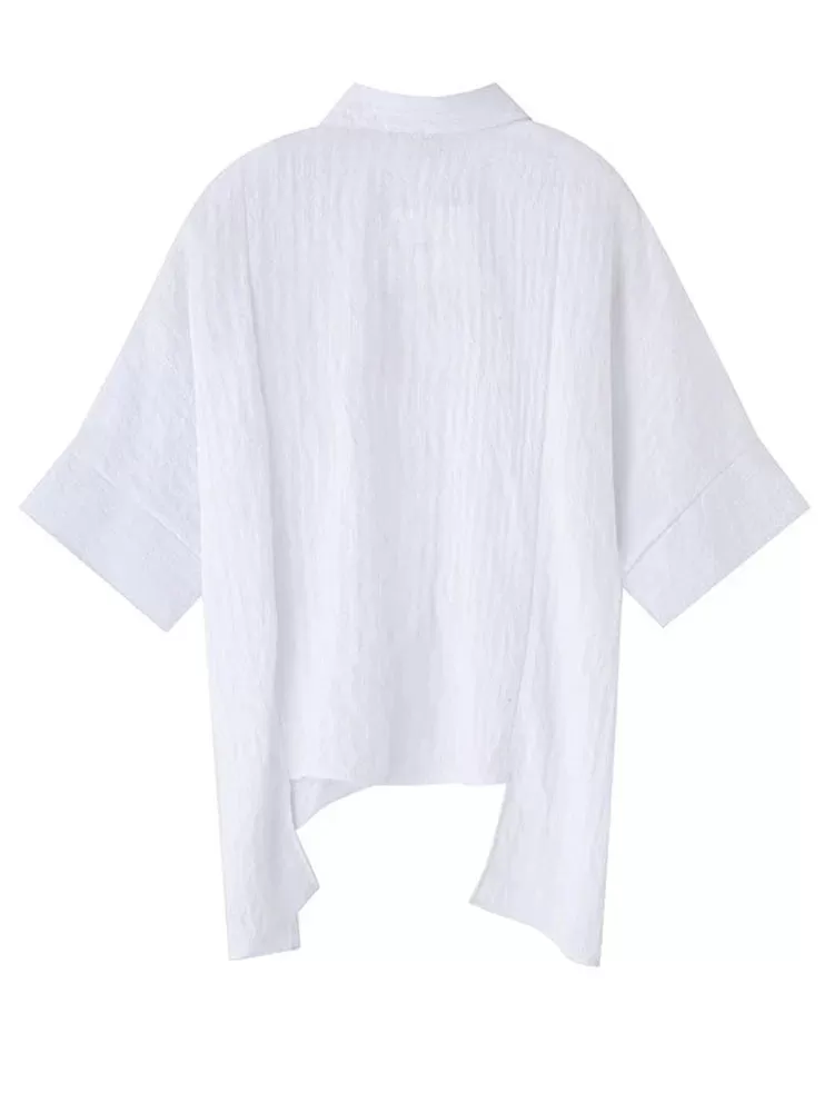 Marga Short Sleeve Blouse - White