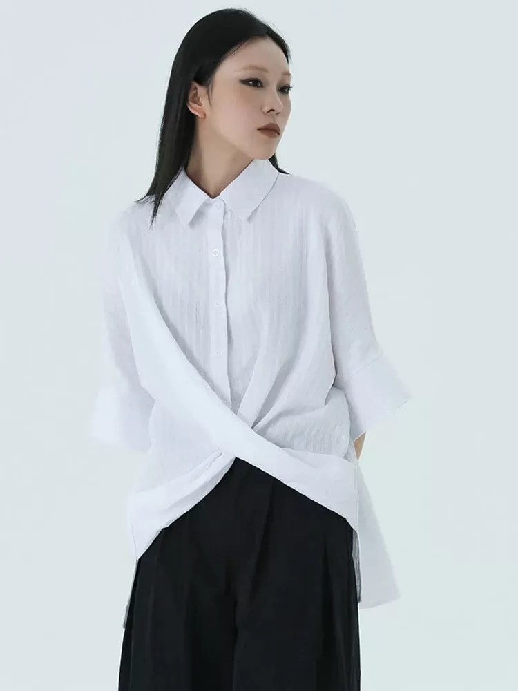 Marga Short Sleeve Blouse - White