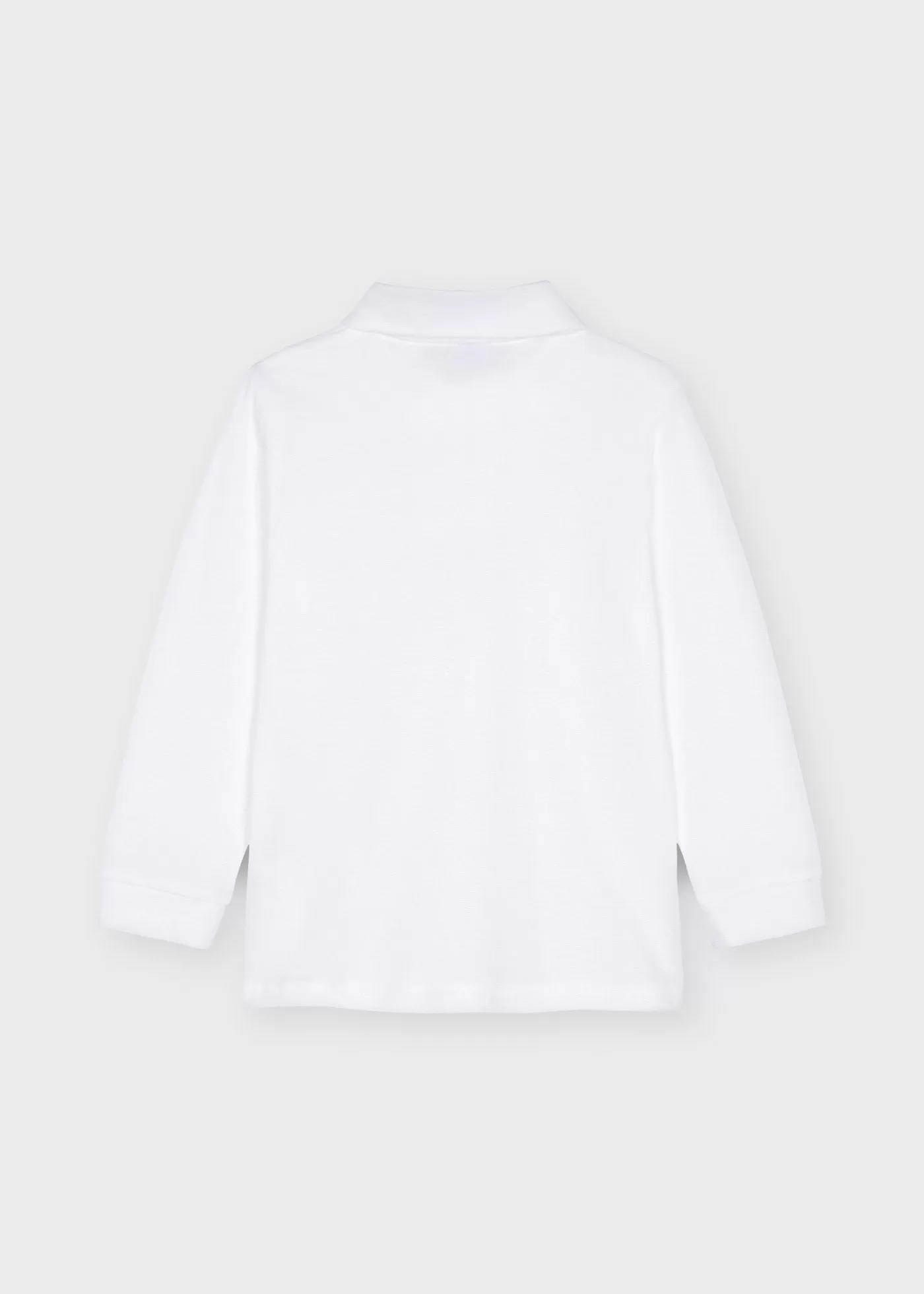 Mayoral Mini Basic L/S Polo_ White 30190-1