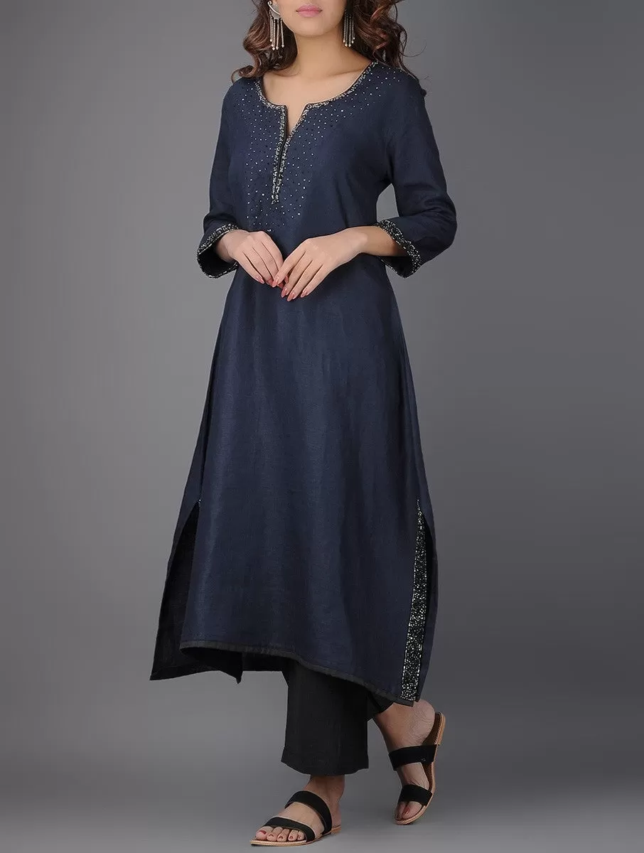 Melissa Asymmetrical Linen Kurta