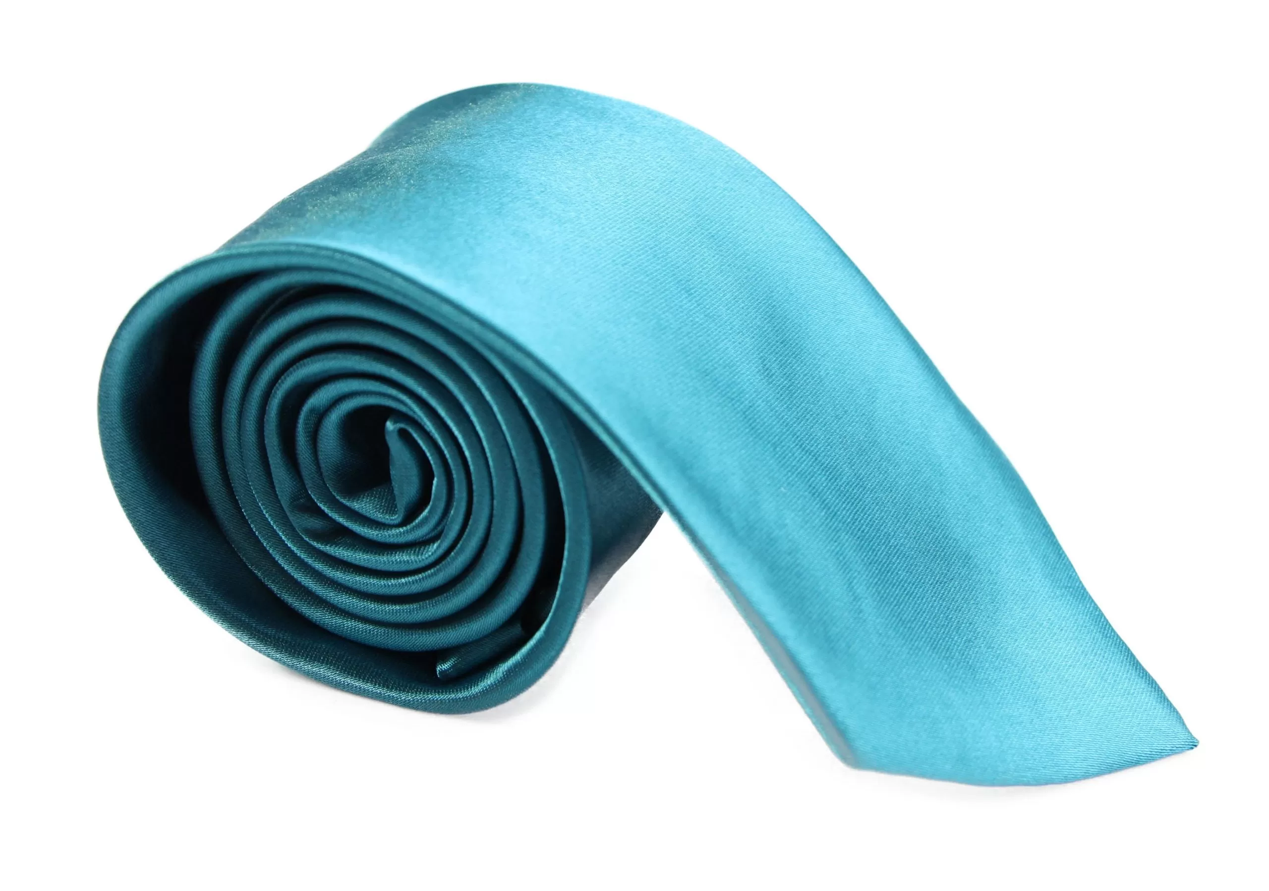 Mens Turquoise 8cm Plain Neck Tie