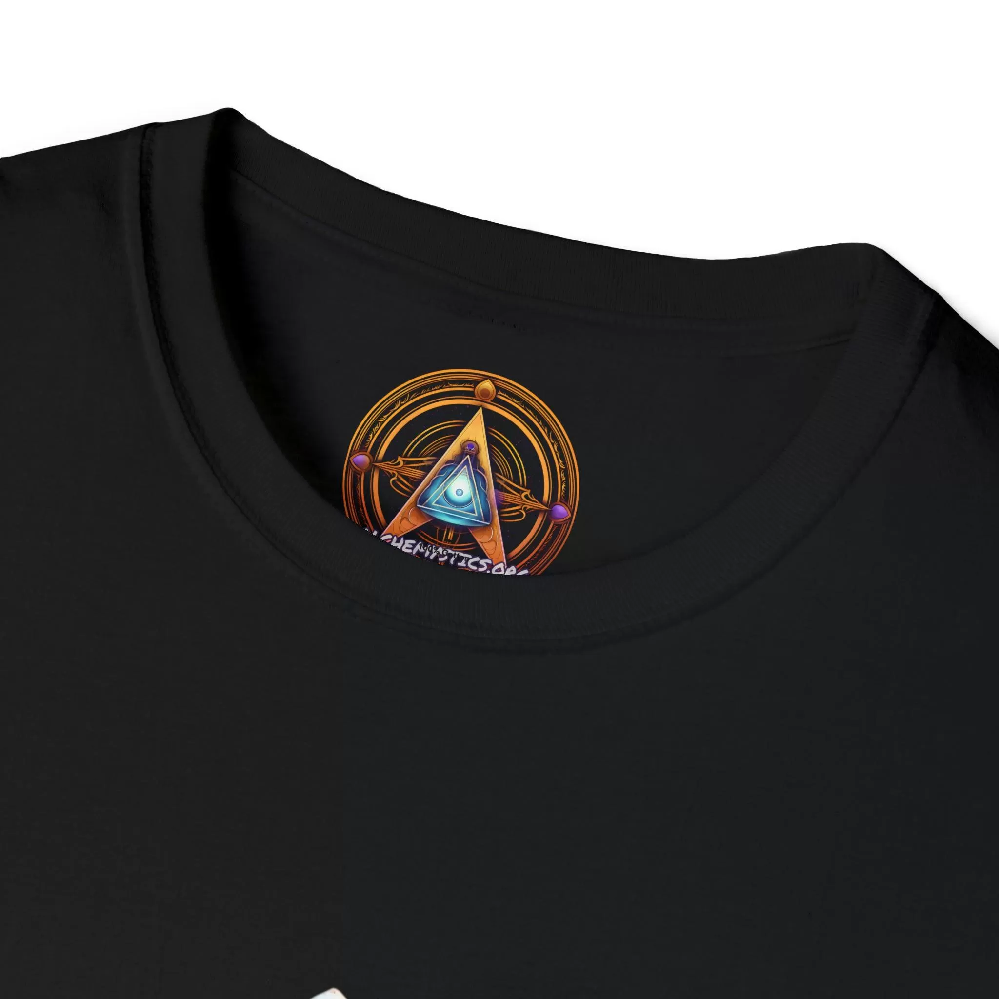 Meta Zen's Journey to the Eclipse at The Egyptian Pyramids - Visionary Psychedelic Ai Art Men's and Women's Unisex Soft Style T-Shirt for Festival and Street Wear