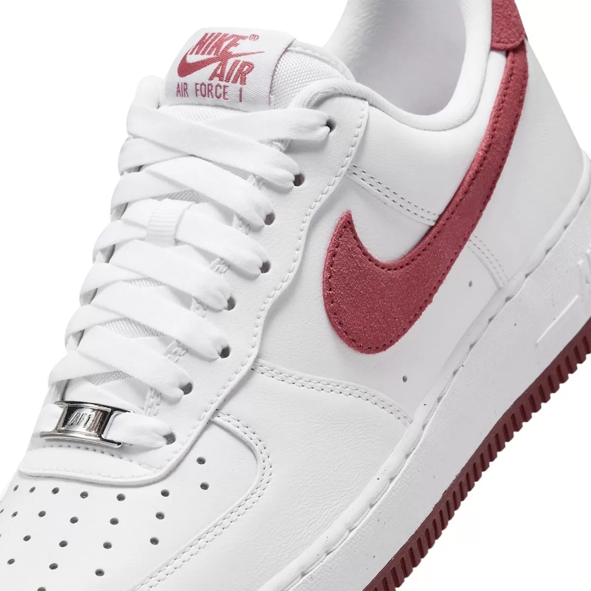 Nike Women's Air Force 1 White Adobe/Team Red/Dragon Red