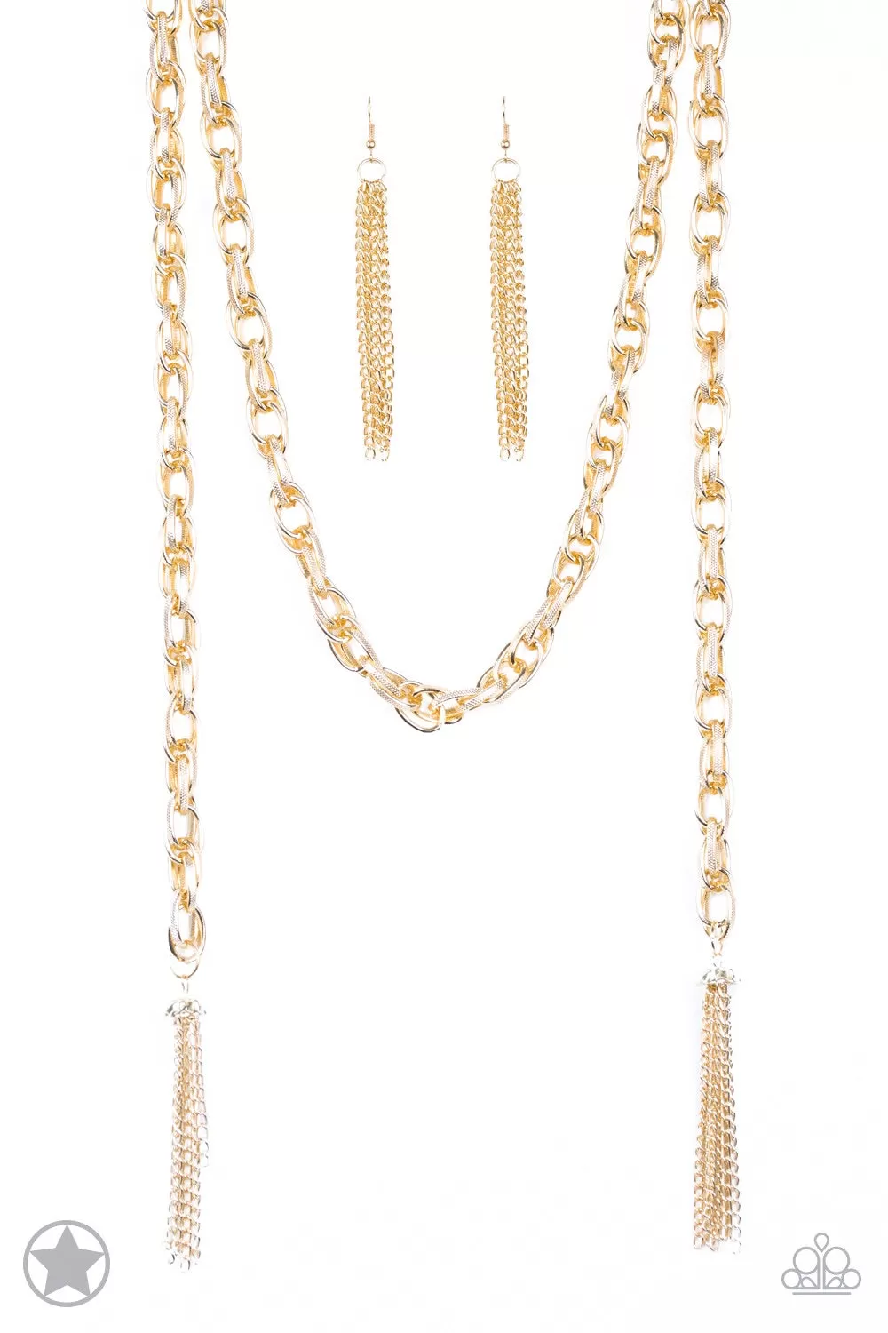 Paparazzi Accessories - SCARFed For Attention - Gold Necklace