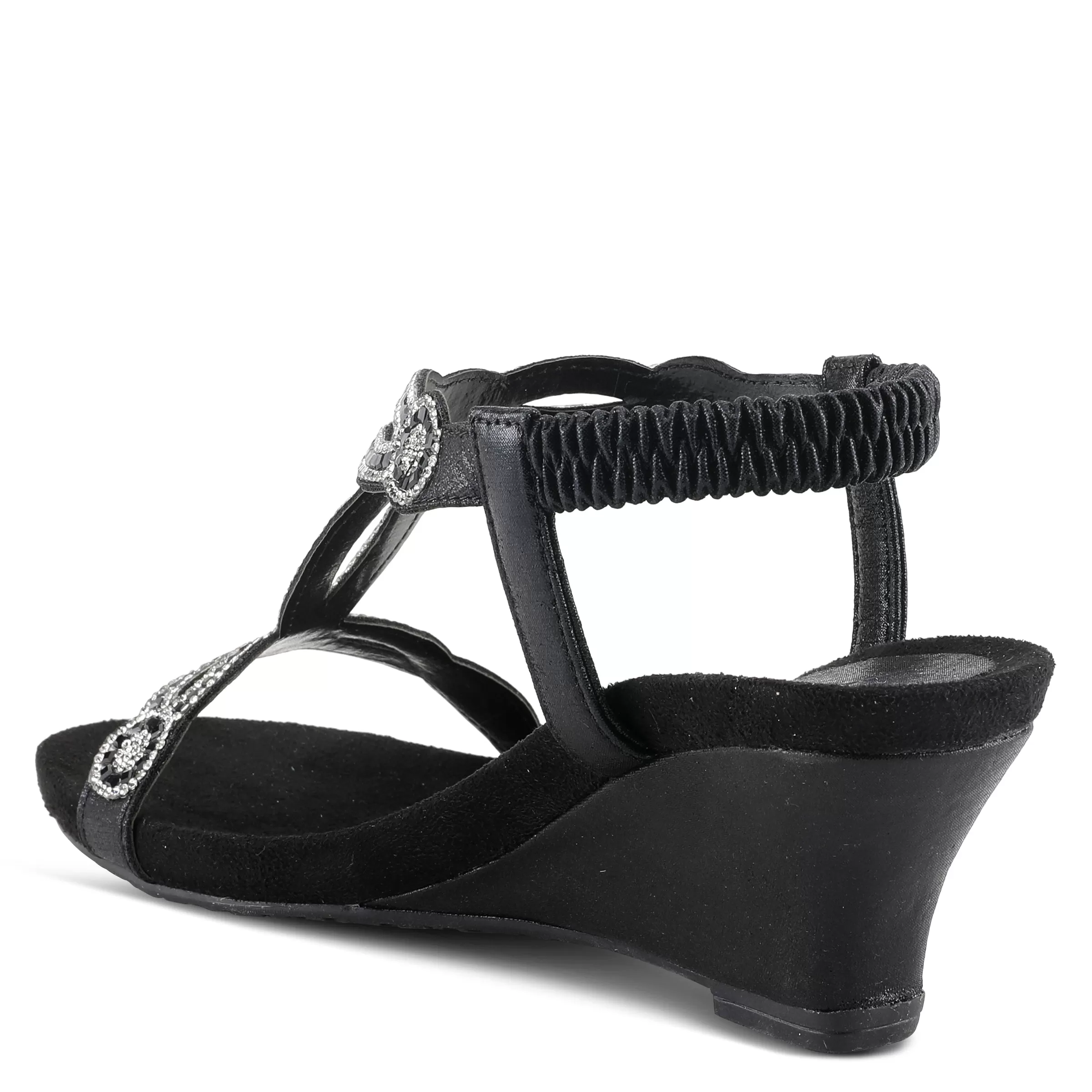 PATRIZIA SHINING T-STRAP SANDALS