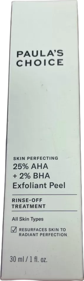 Paula's Choice Skin Perfecting 25% AHA   2% BHA Exfoliant Peel No Shade 30ml