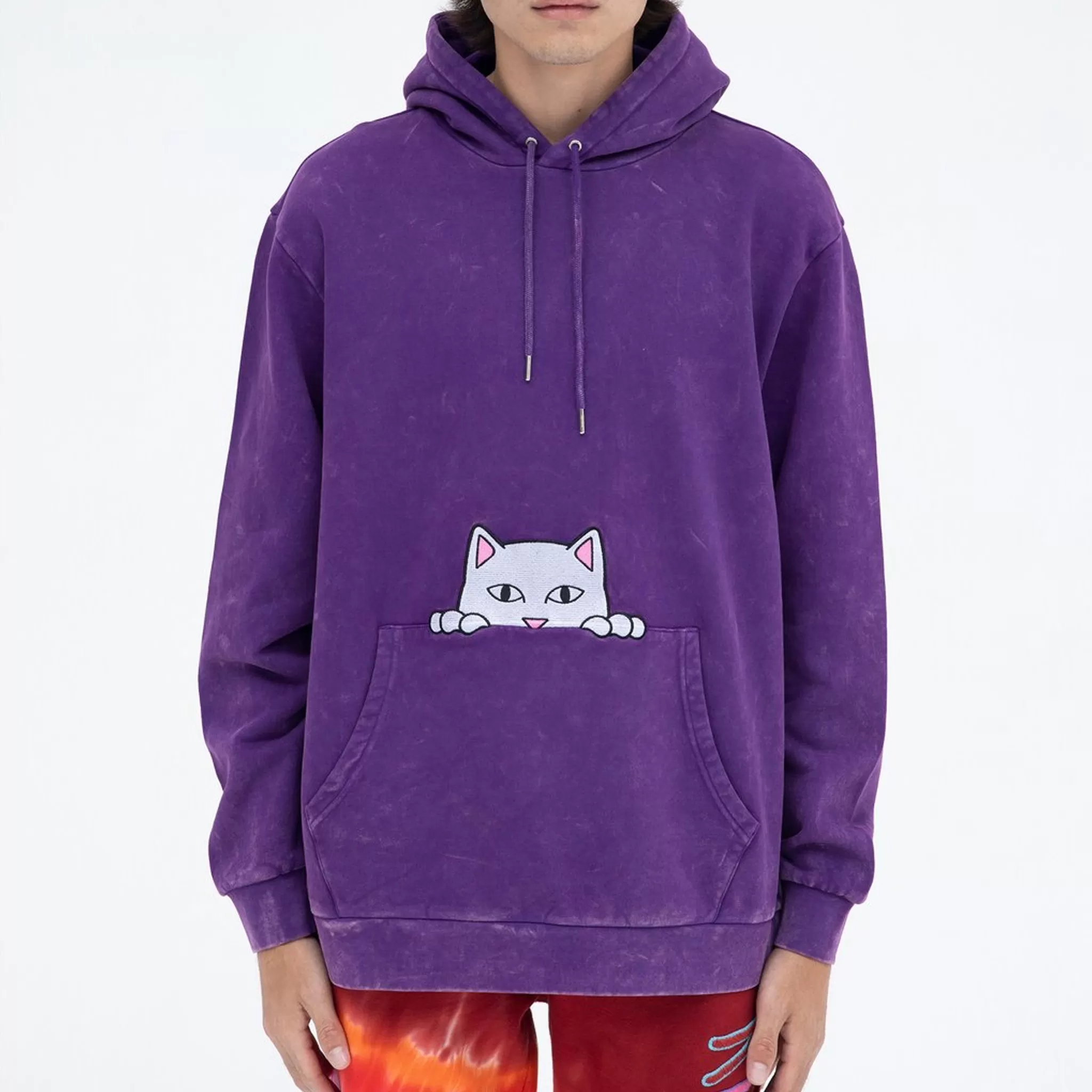 Peeking Nermal Embroidered Hoodie