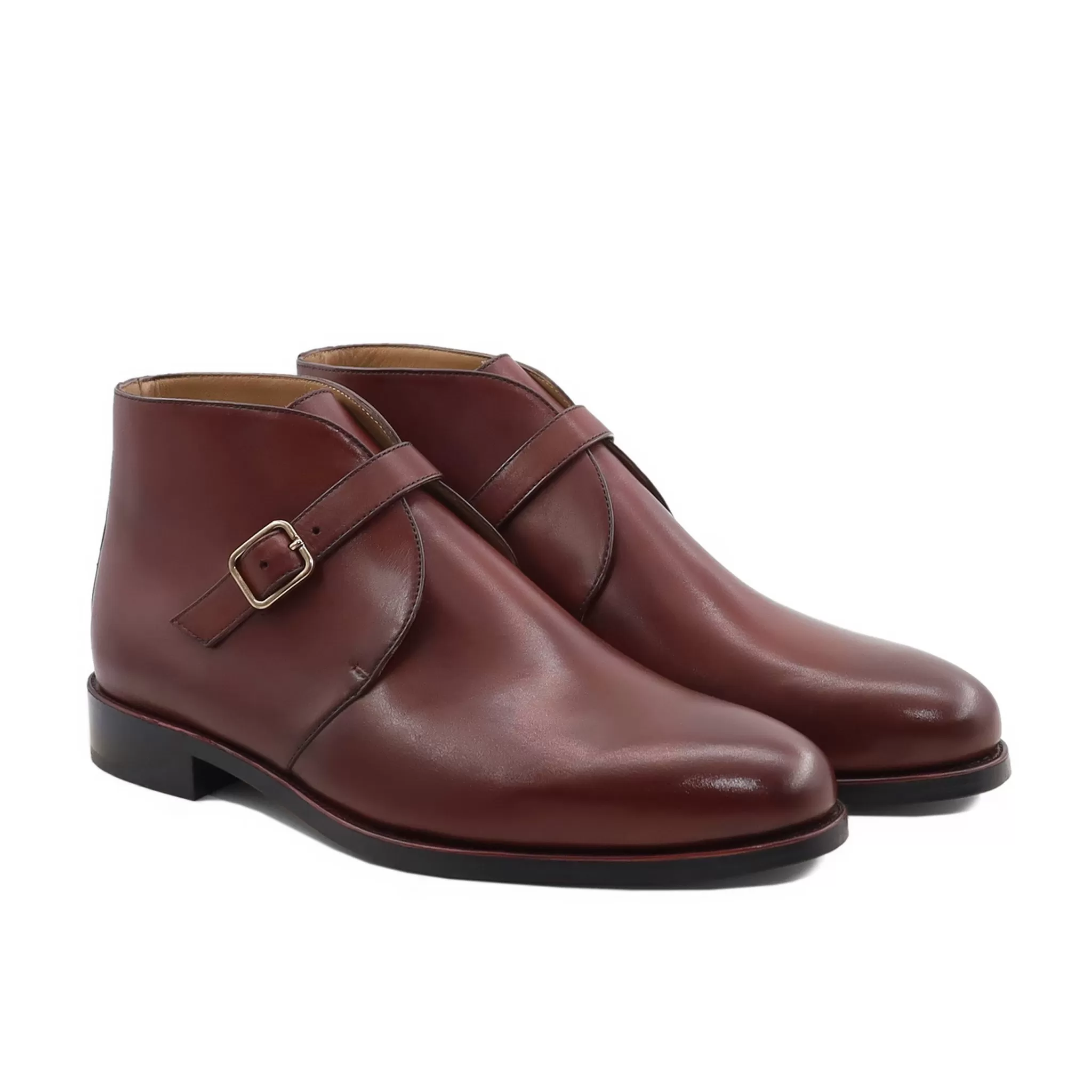 Perist - Men's Oxblood Calf Leather Chukka Boot